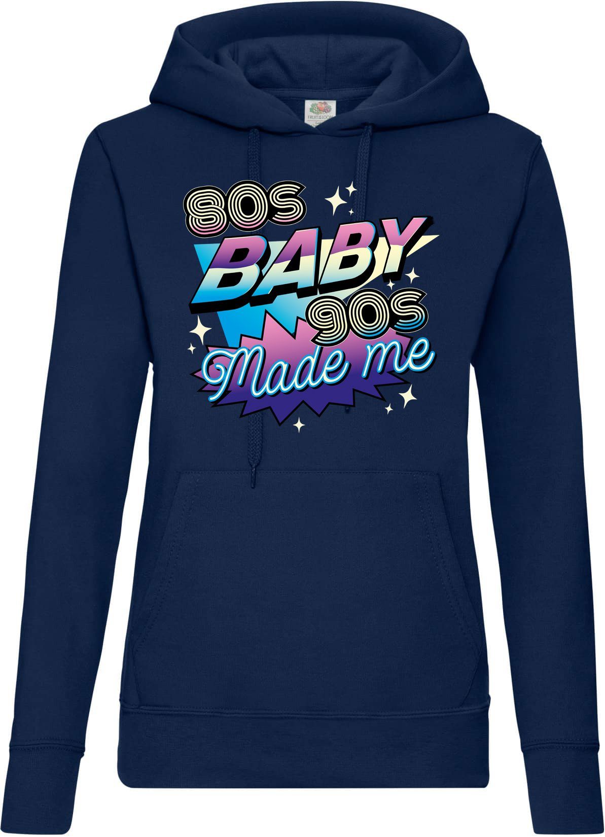 Kapuzenpullover 80'S BABY 90'S Made me Damen Hoodie Pullover
