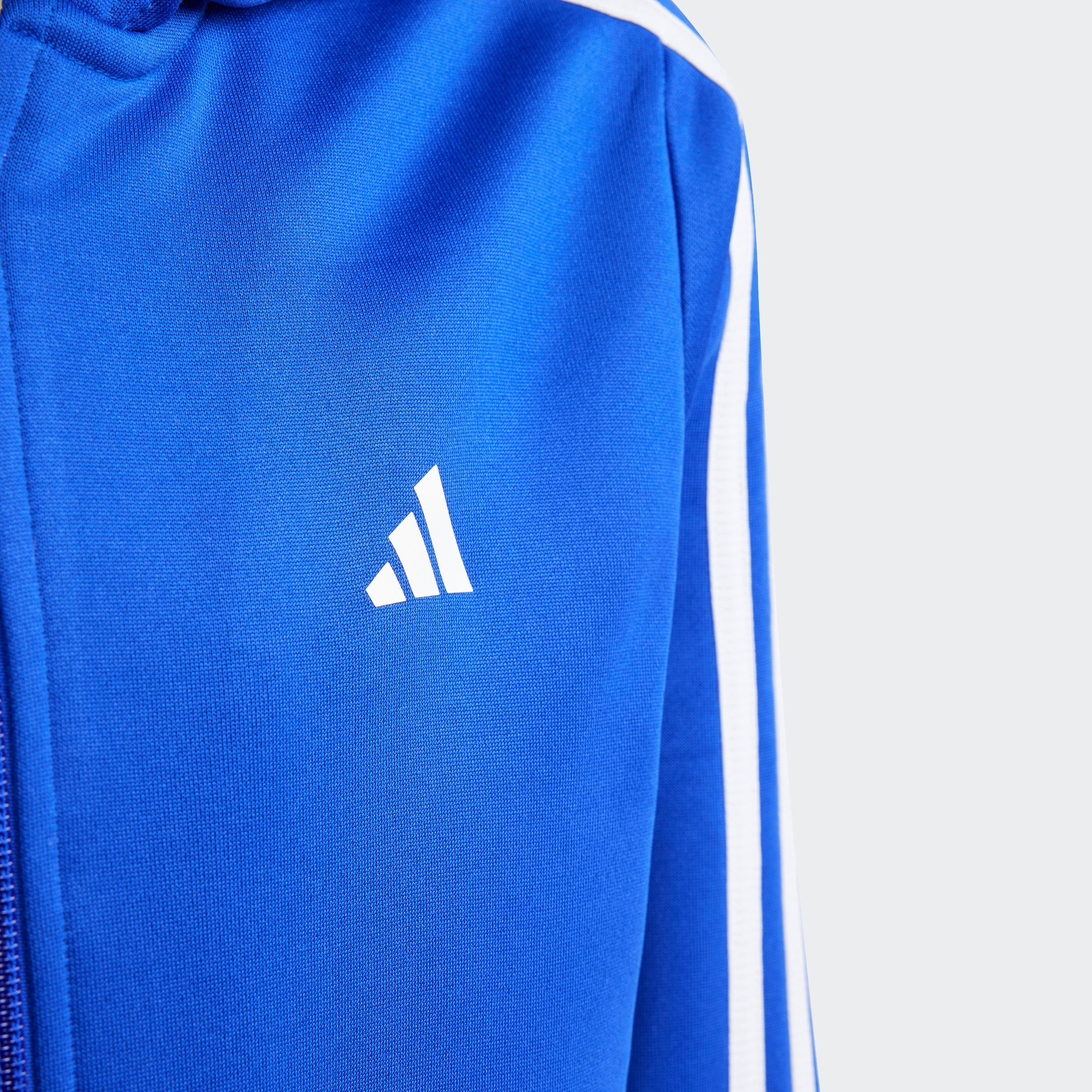 adidas Sportswear TRAIN Trainingsjacke 3STREIFEN LUCBLU/WHITE REGULARFIT AEROREADY KAPUZENJACKE ESSENTIALS