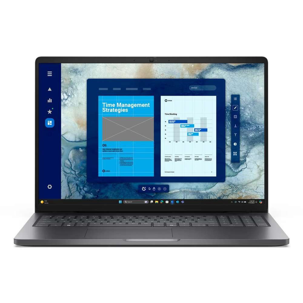Dell DELL Pro 16 PC16250 Intel Core Ultra 5 225U Laptop 16" Full HD+ 16 GB Notebook