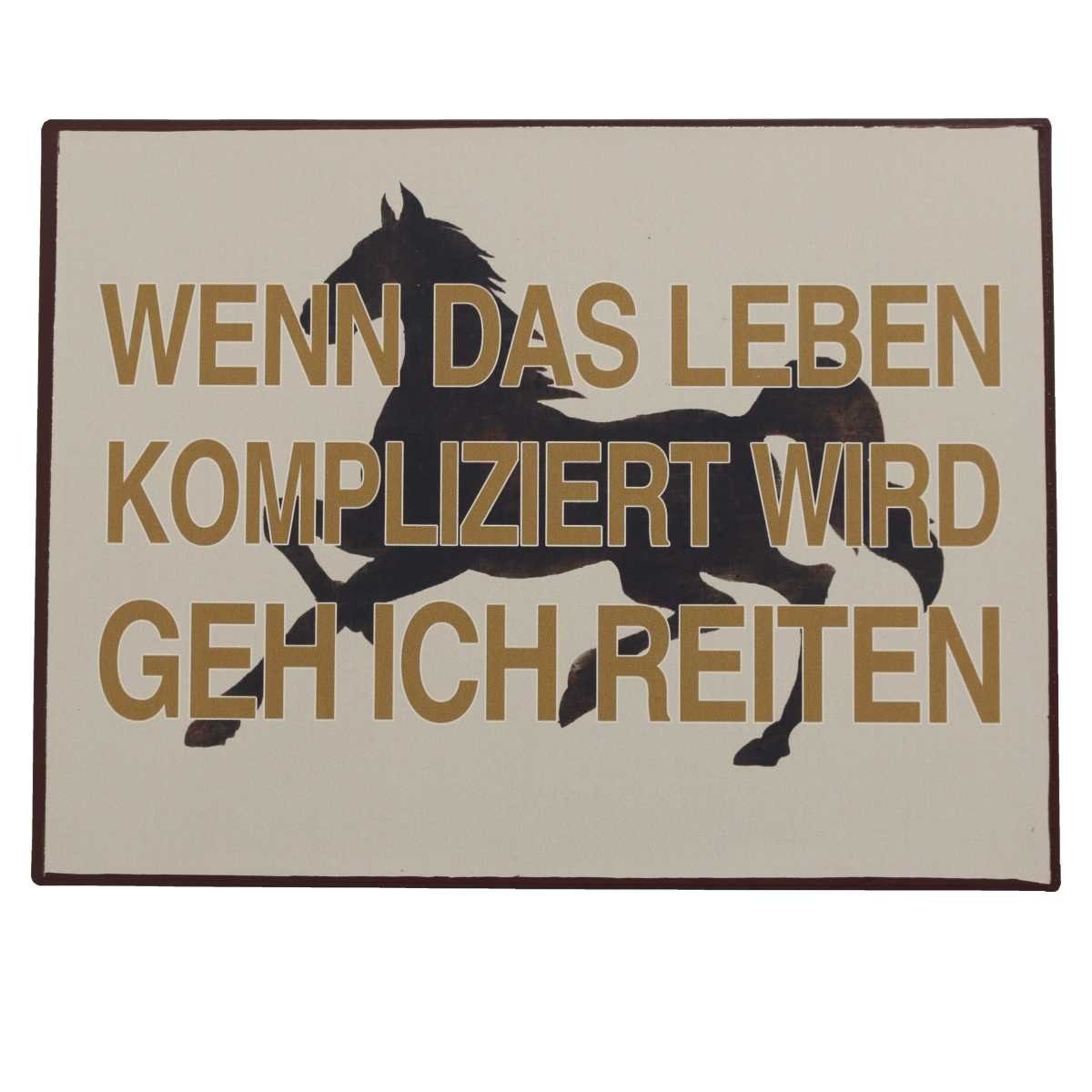 Lafinesse Metallschild LaFinesse - Metallschild Wenn das Leben kompliziert wird..., (Stück, 1 St)