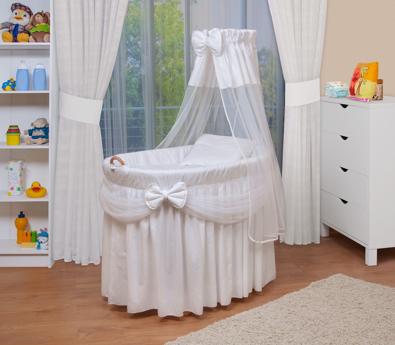 Waldin Stubenwagen Waldin Baby Stubenwagen-Set mit Ausstattung,XXL