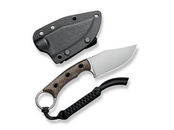 CIVIVI Survival Knife CIVIVI Midwatch Micarta Brown feststehendes Messer mit Scheide, (1 St)