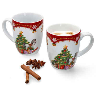 van Well Becher »2er Set Kaffeebecher Weihnachtszauber 37cl«