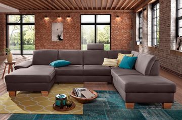 exxpo - sofa fashion Wohnlandschaft Croma, U-Form, wahlweise mit Bettfunktion und Bettkasten