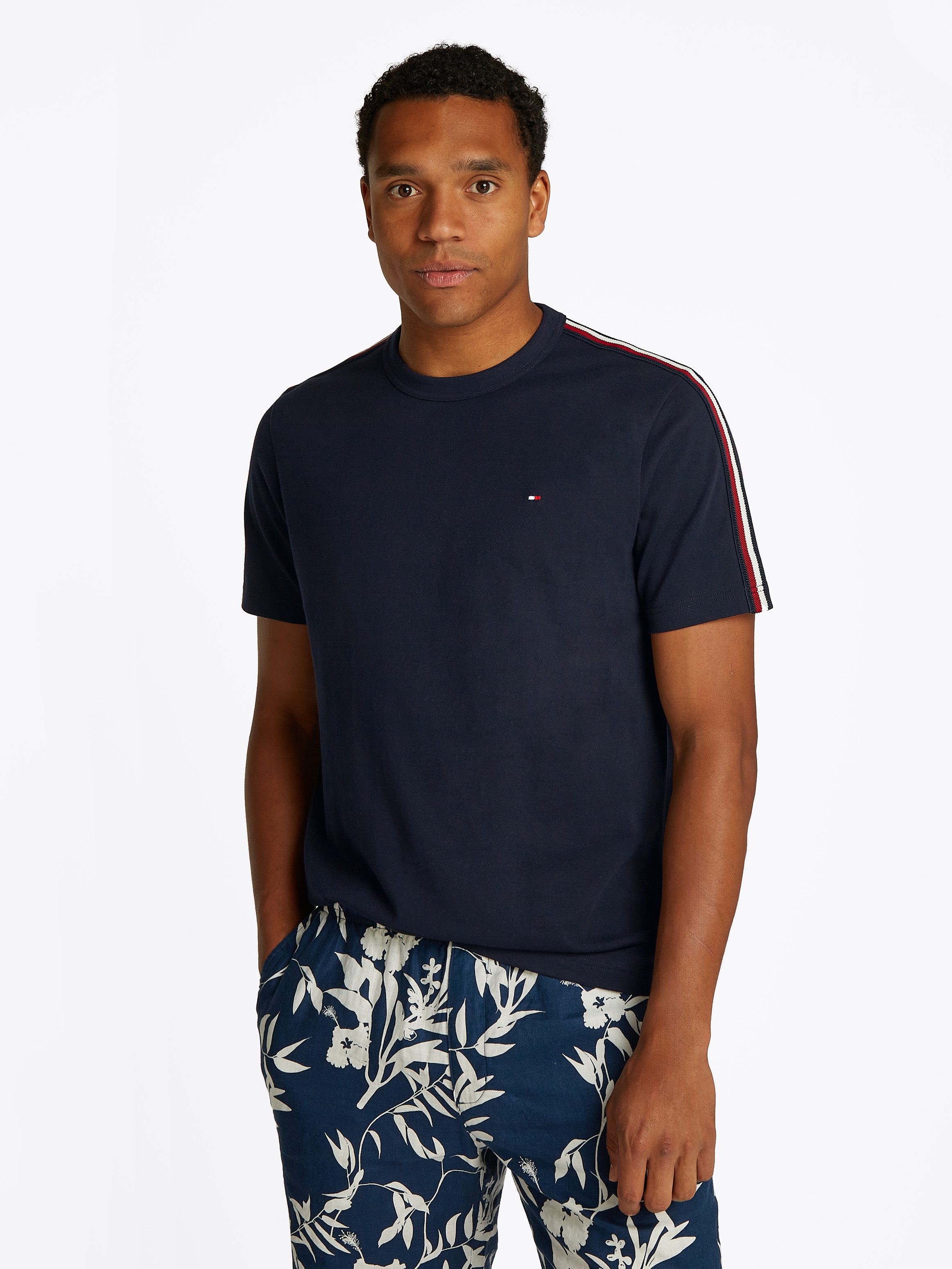 Tommy Hilfiger Kurzarmshirt GLOBAL STRIPE TAPE günstig online kaufen