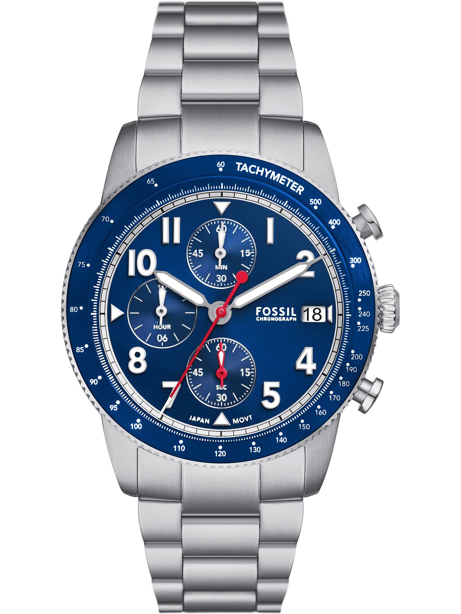 Fossil Chronograph Fossil Herren-Uhren Analog Quarz