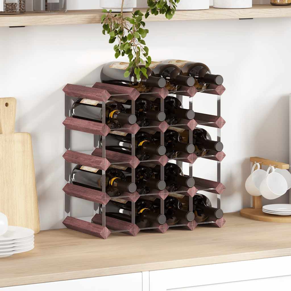 vidaXL Weinregal Weinregal für 20 Flaschen Braun Massivholz Kiefer, 1-tlg.