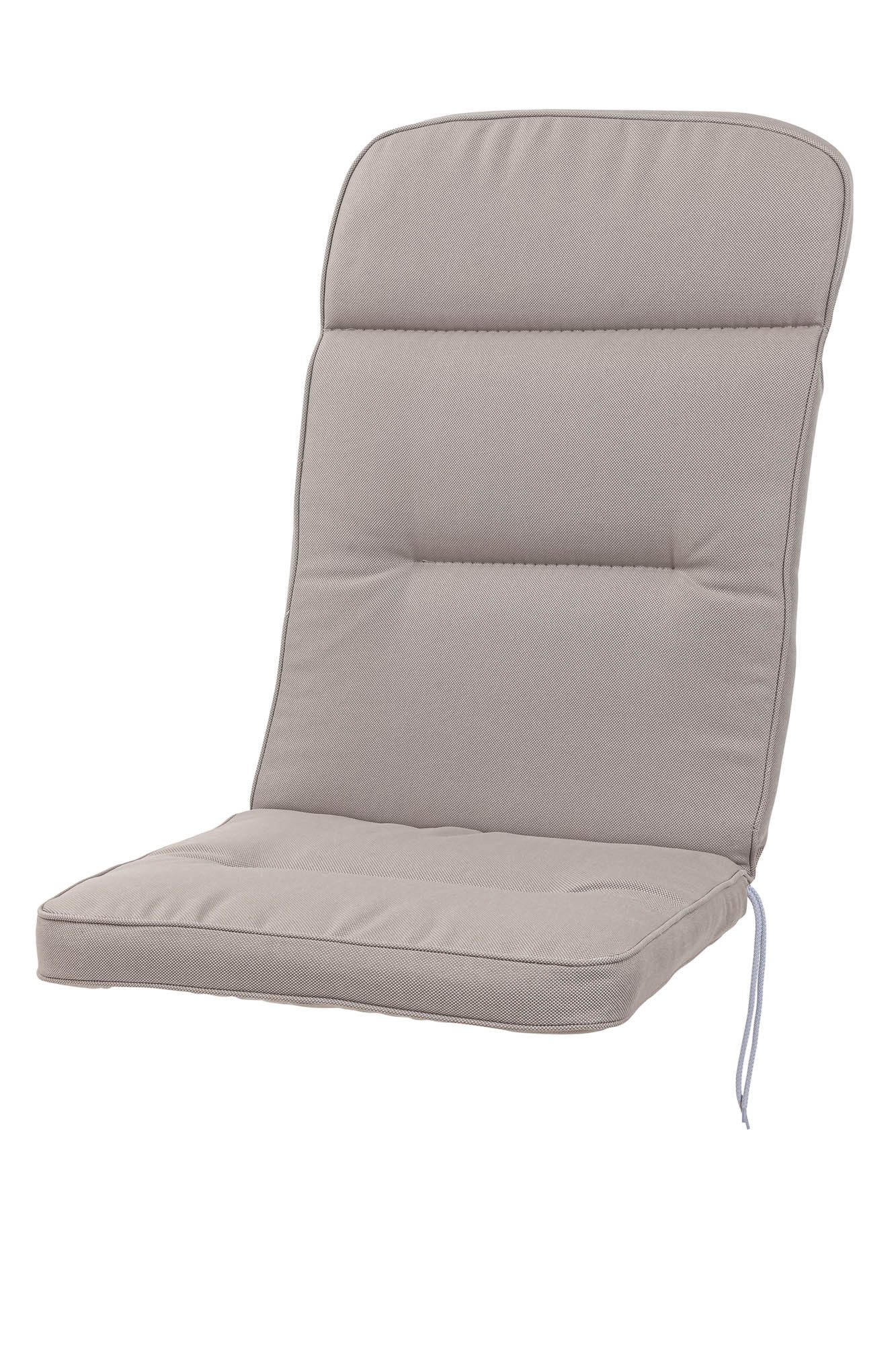 KETTtex Hochlehnerauflage Hochlehner Alicante 2314 hellgrau 120x50x8cm wasserabweisend lichtecht, (1 St)