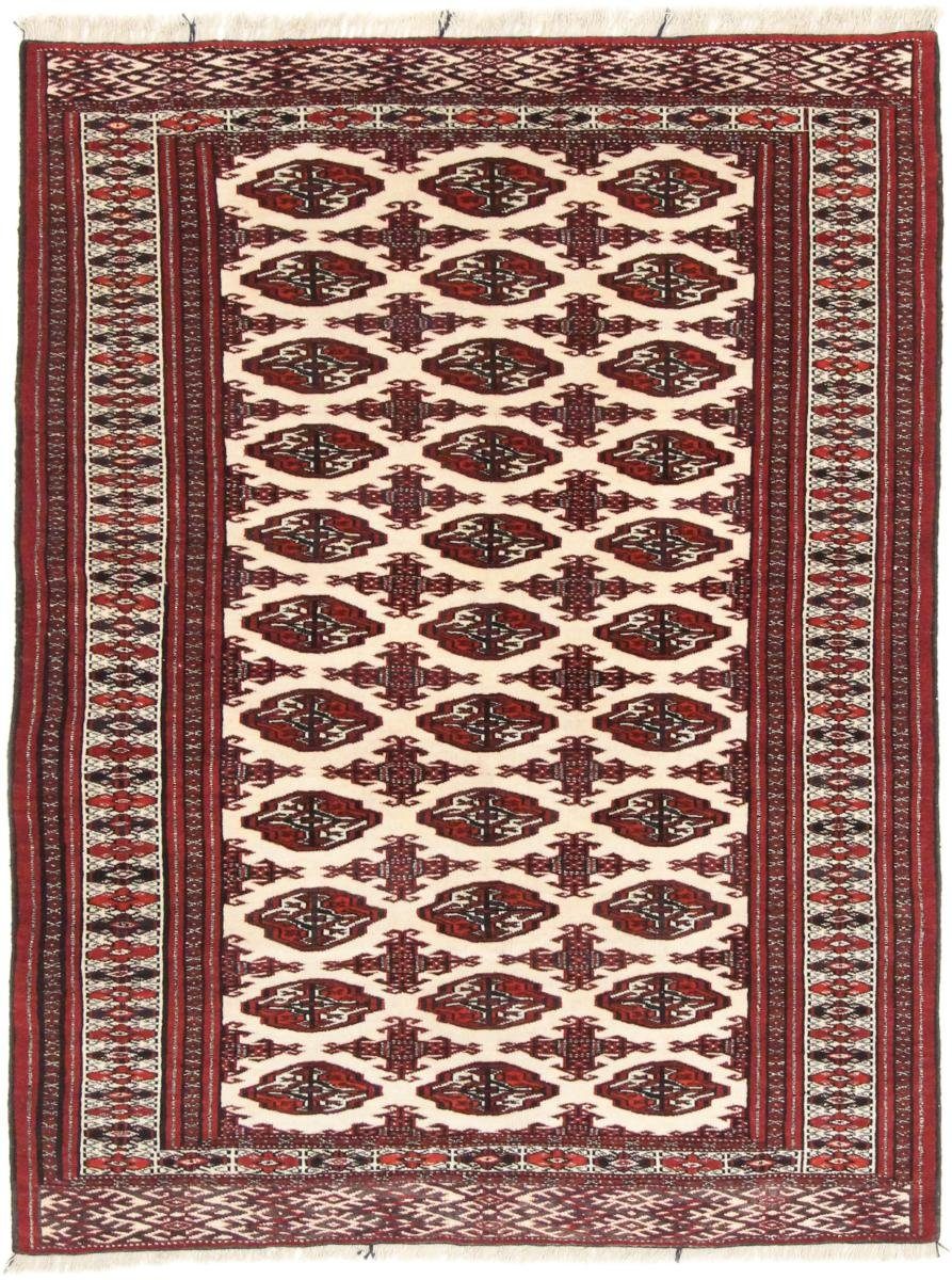Orientteppich Akhche Bukhara 129x169 Handgeknüpfter Orientteppich, Nain Trading, rechteckig, Höhe: 5 mm