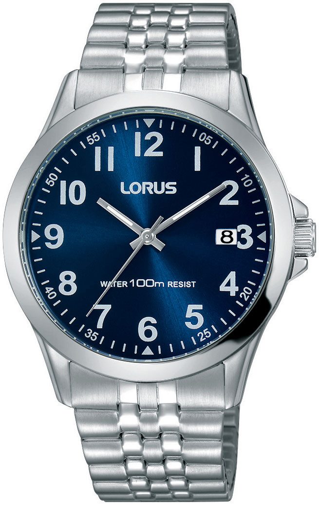LORUS Quarzuhr RS973CX9, Armbanduhr, Herrenuhr, Damenuhr, Datum, Edelstahlarmband