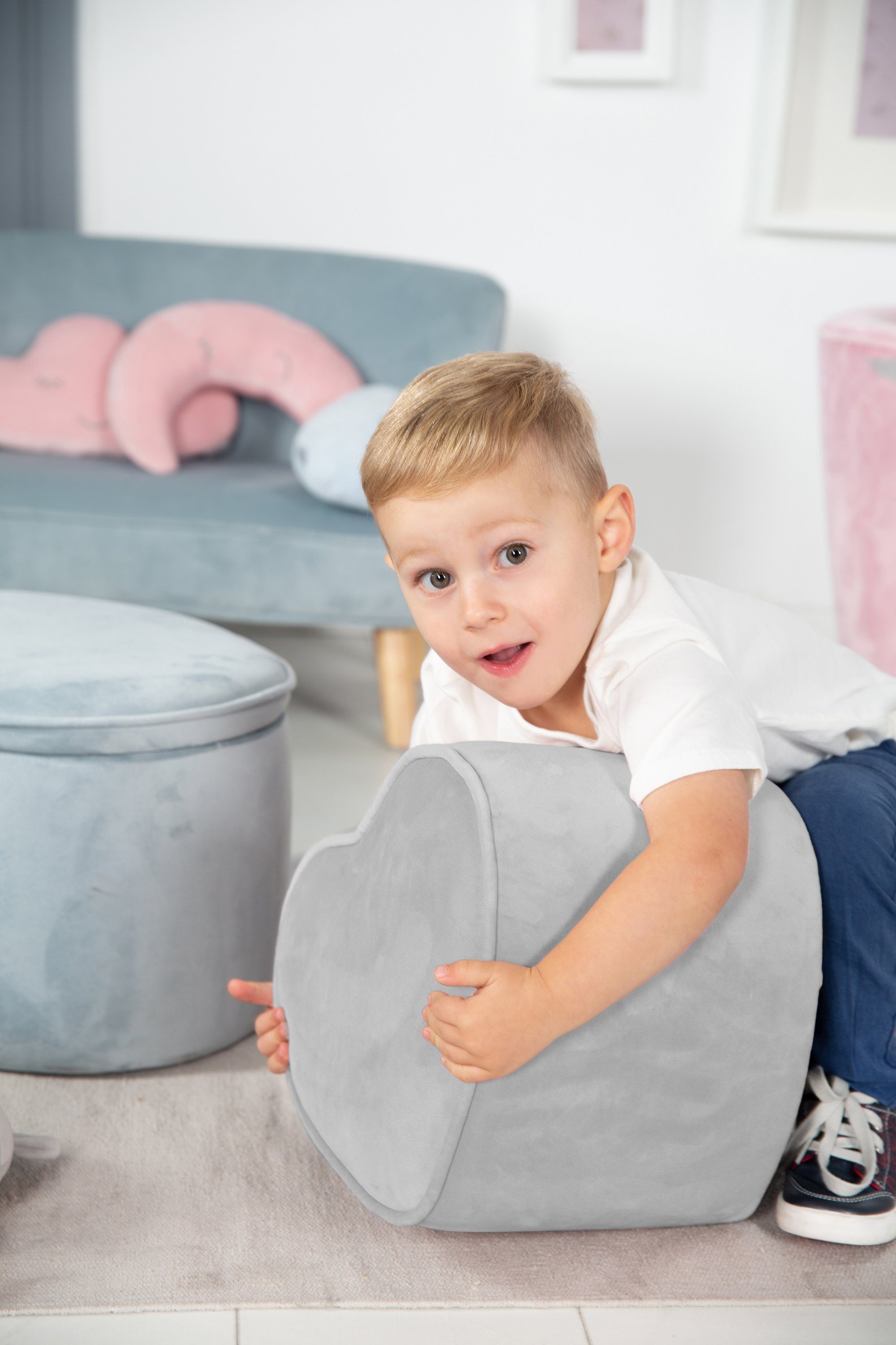 roba® Kinderhocker Lil Sofa, in Herzform