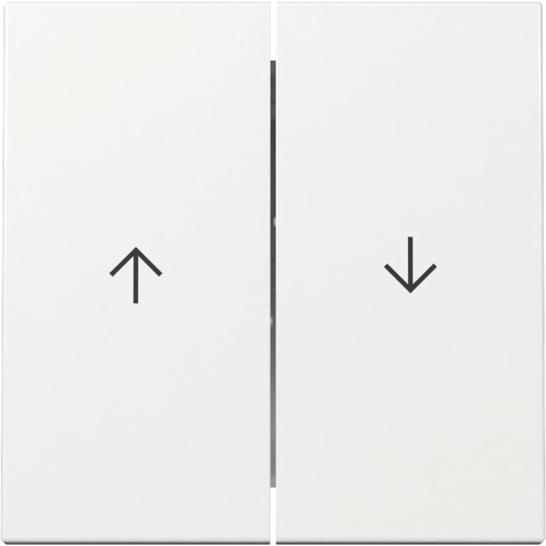 GIRA GIRA Serienwippe 329403, mit Pfeilsymbol, System 55, weiß Unterputzschalter