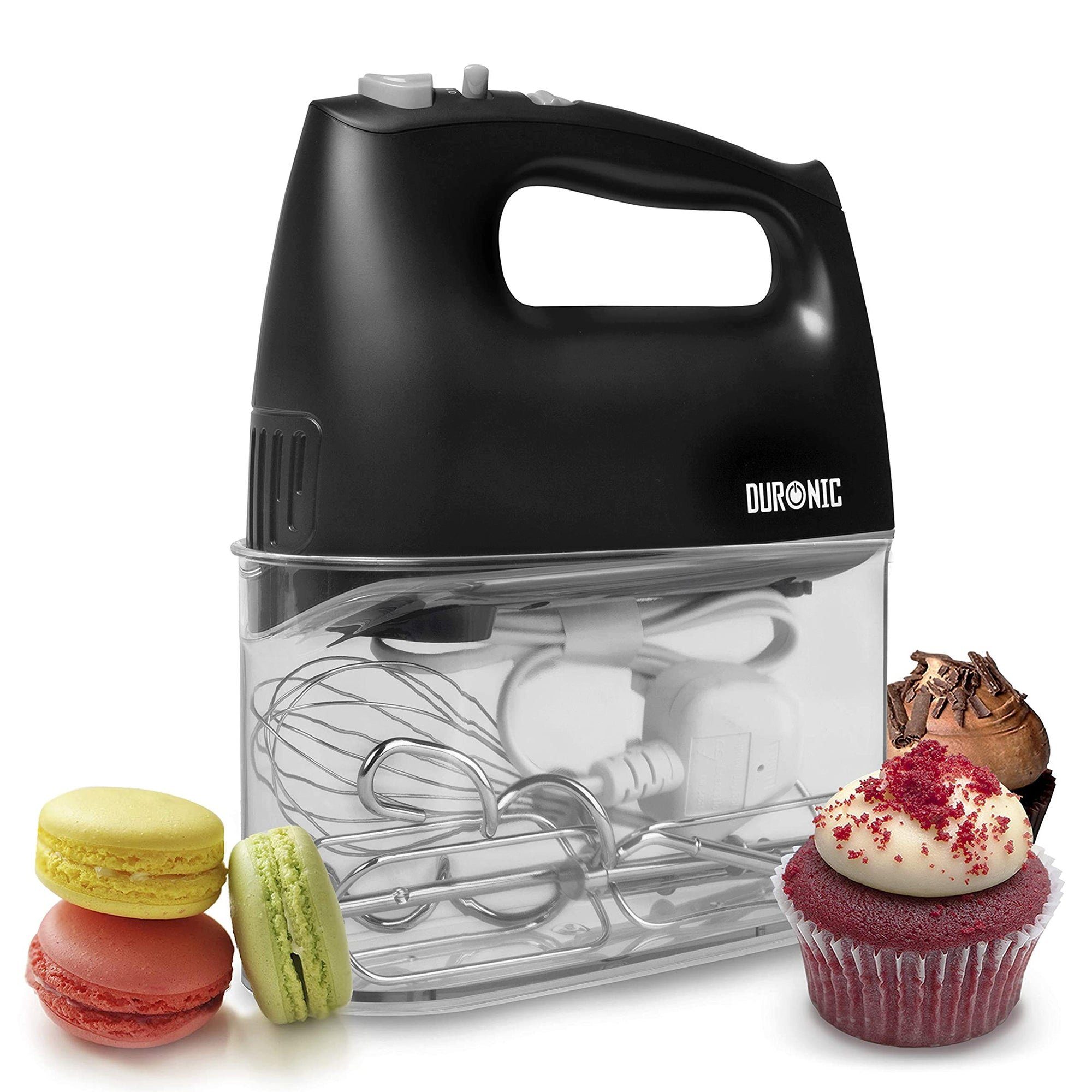Duronic Handmixer, Duroni HM4BK Handrührer, Mixer mit Rührbesen ...