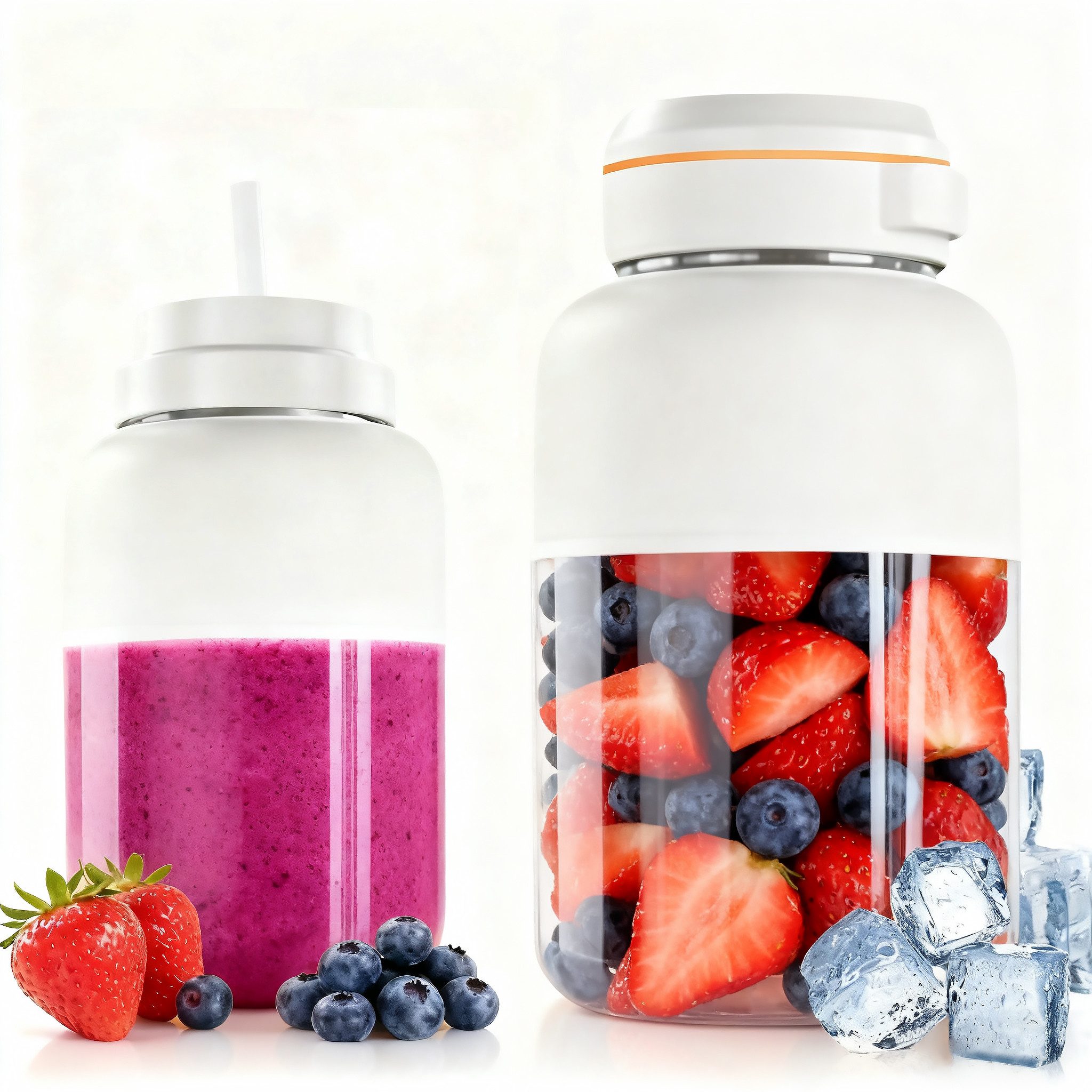 Fine Life Pro Standmixer Tragbarer Saftpresse, 1200 ml großer Fassungsvermögen, 78 W, Mini-Mixer, geeignet für die Küche, im Freien und im Fitnessstudio