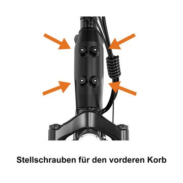 HITWAY Fahrradkorb Gepäckträgerkorb Schultasche, Fahrradkorb, Tragkraft 25 kg