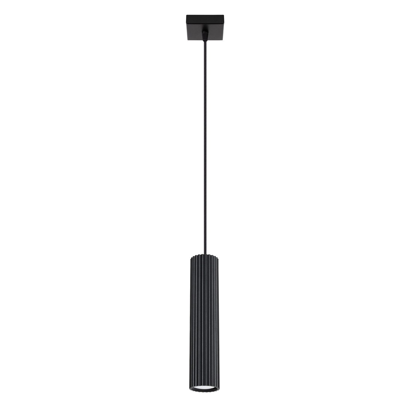 SOLLUX lighting Hängeleuchte Pendelleuchte Karbon 1 Schwarz, Nicht enthalten