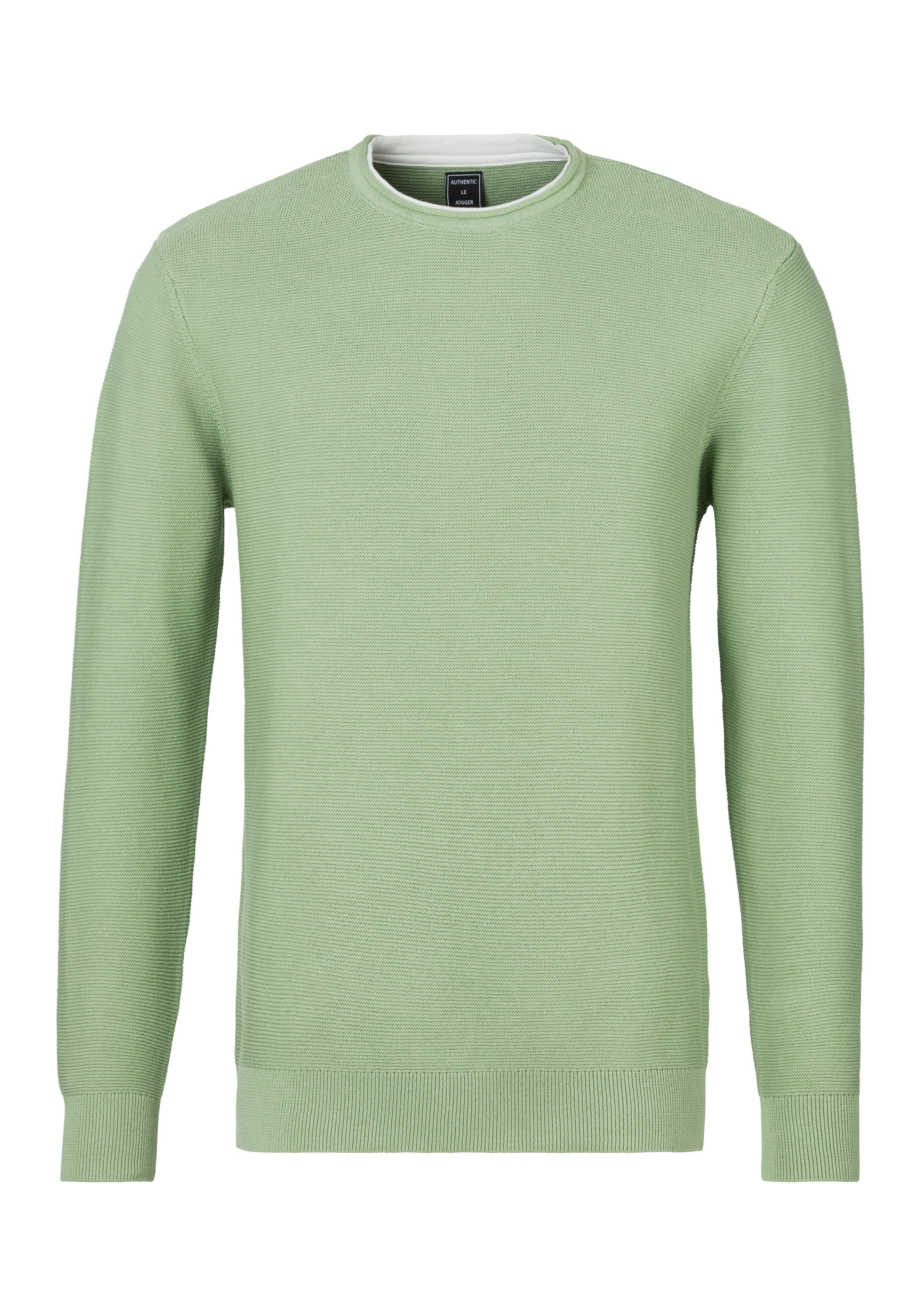AUTHENTIC LE JOGGER Strickpullover mit Double-Layer Optik, Pullover aus reiner Baumwolle. € 39,99