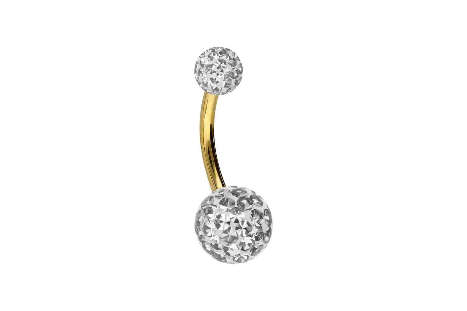 PIERCINGLINE Bauchnabelpiercing Chirurgenstahl Bananabell EPOXY-KUGELN (Ban günstig online kaufen