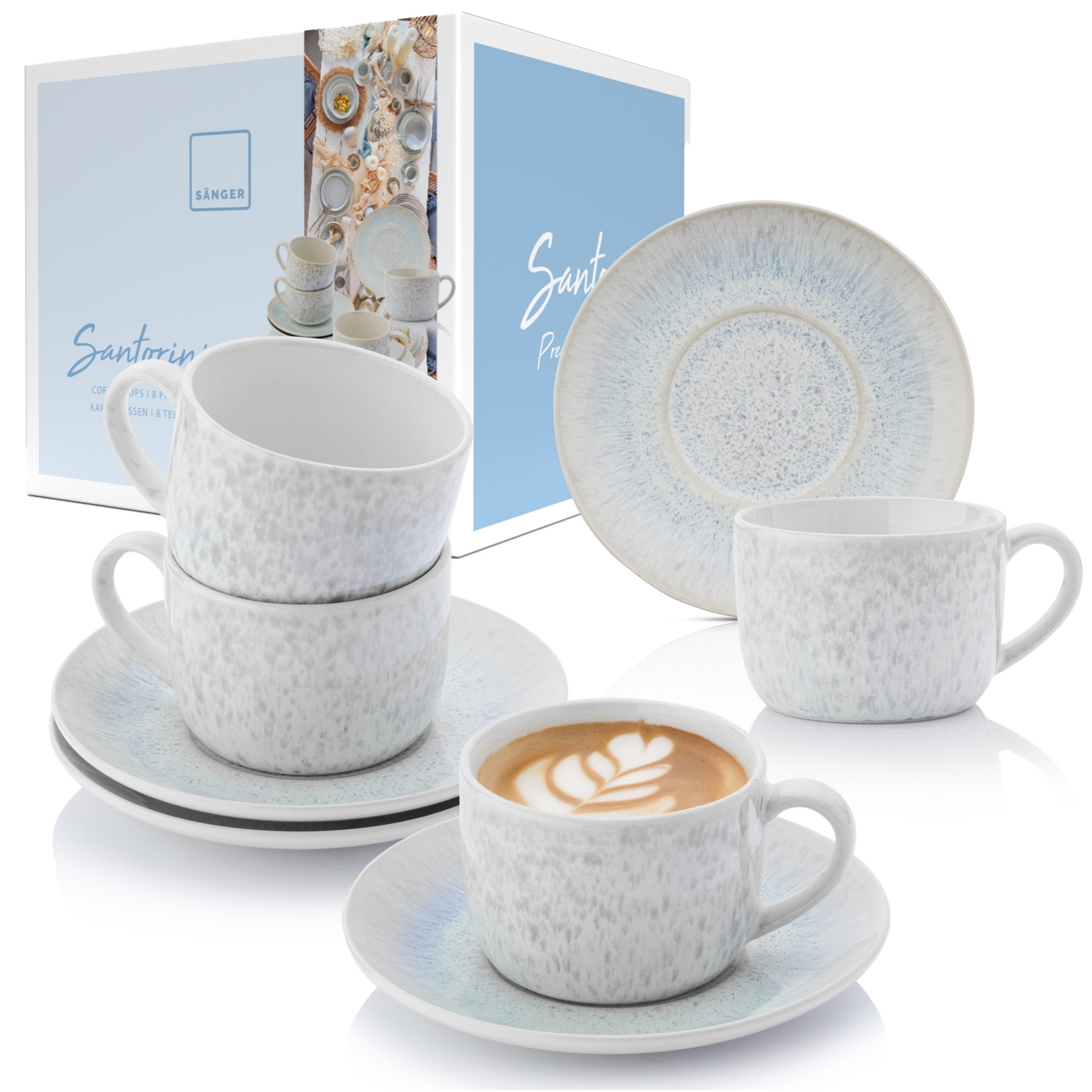 Kaffeeservice Santorini Kaffeetassen Set