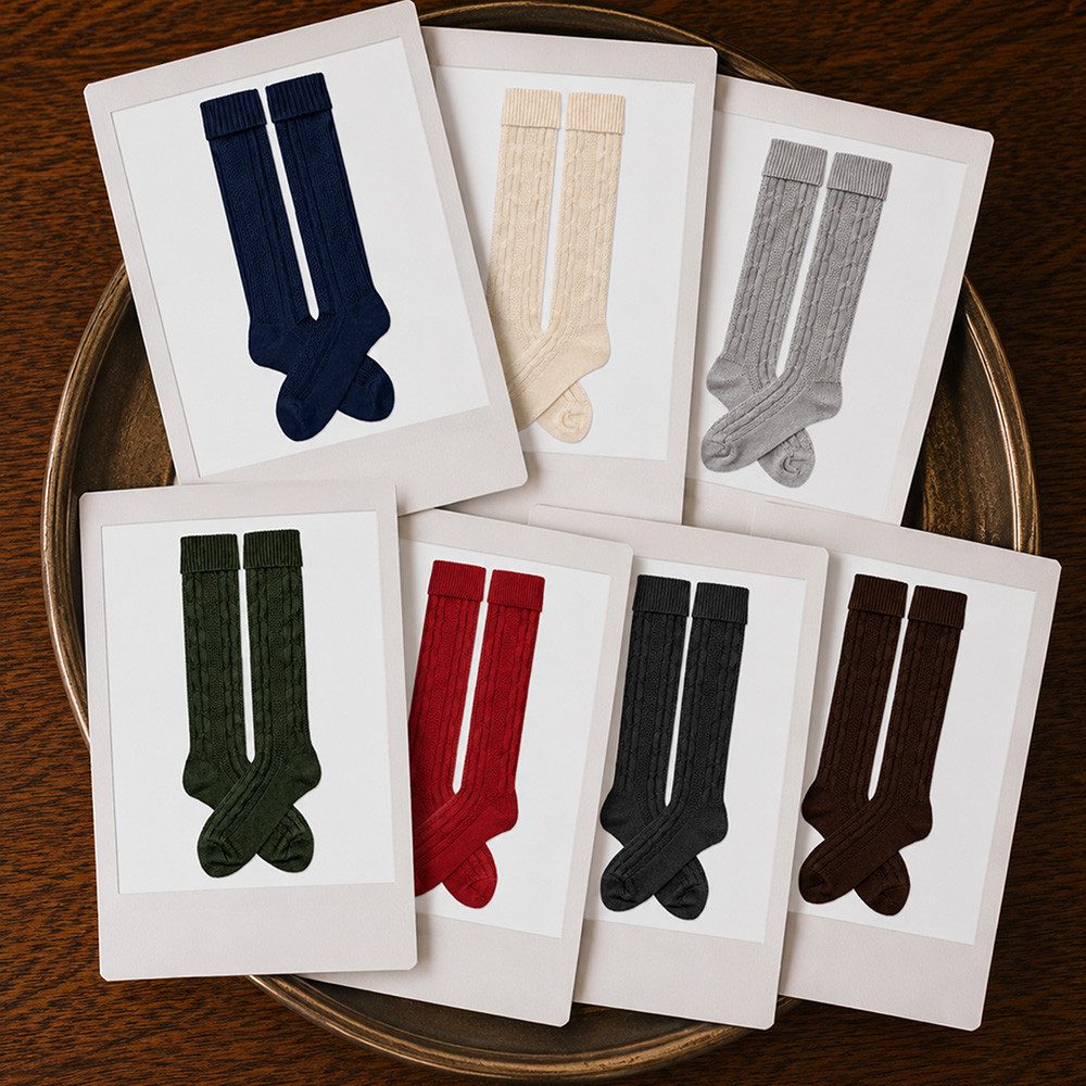 HerzSticht Trachtensocken Herren Lange Trachtensocken 1er Pack (Modell: Silberdistel) (1-Paar)