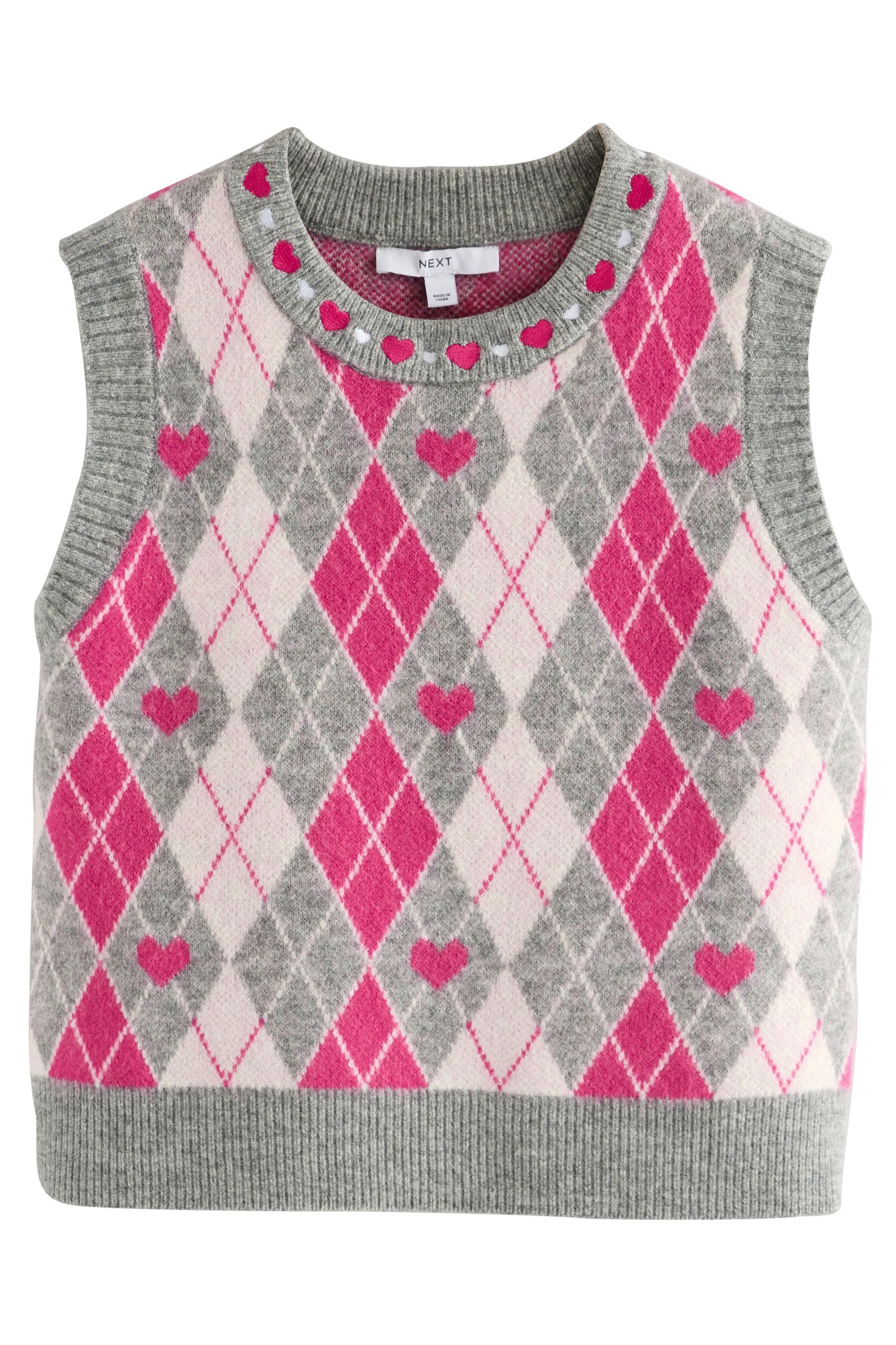 Next Pullunder Gemustertes Rundhals-Tanktop aus Strick (1-tlg) günstig online kaufen