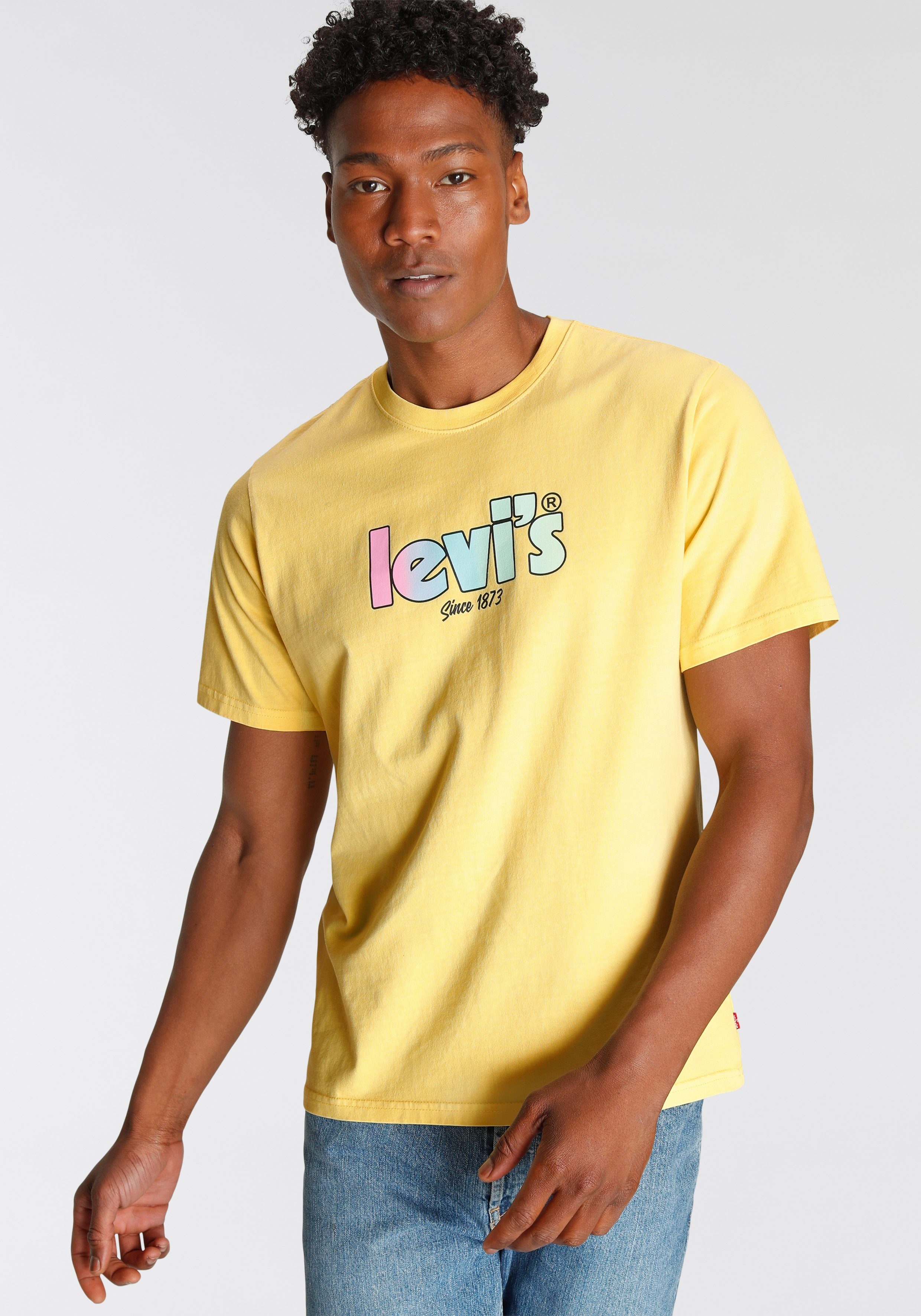 LE T-Shirt Logodruck Levi's® GRADIENT GD FIT RELAXED SS mit L TEE