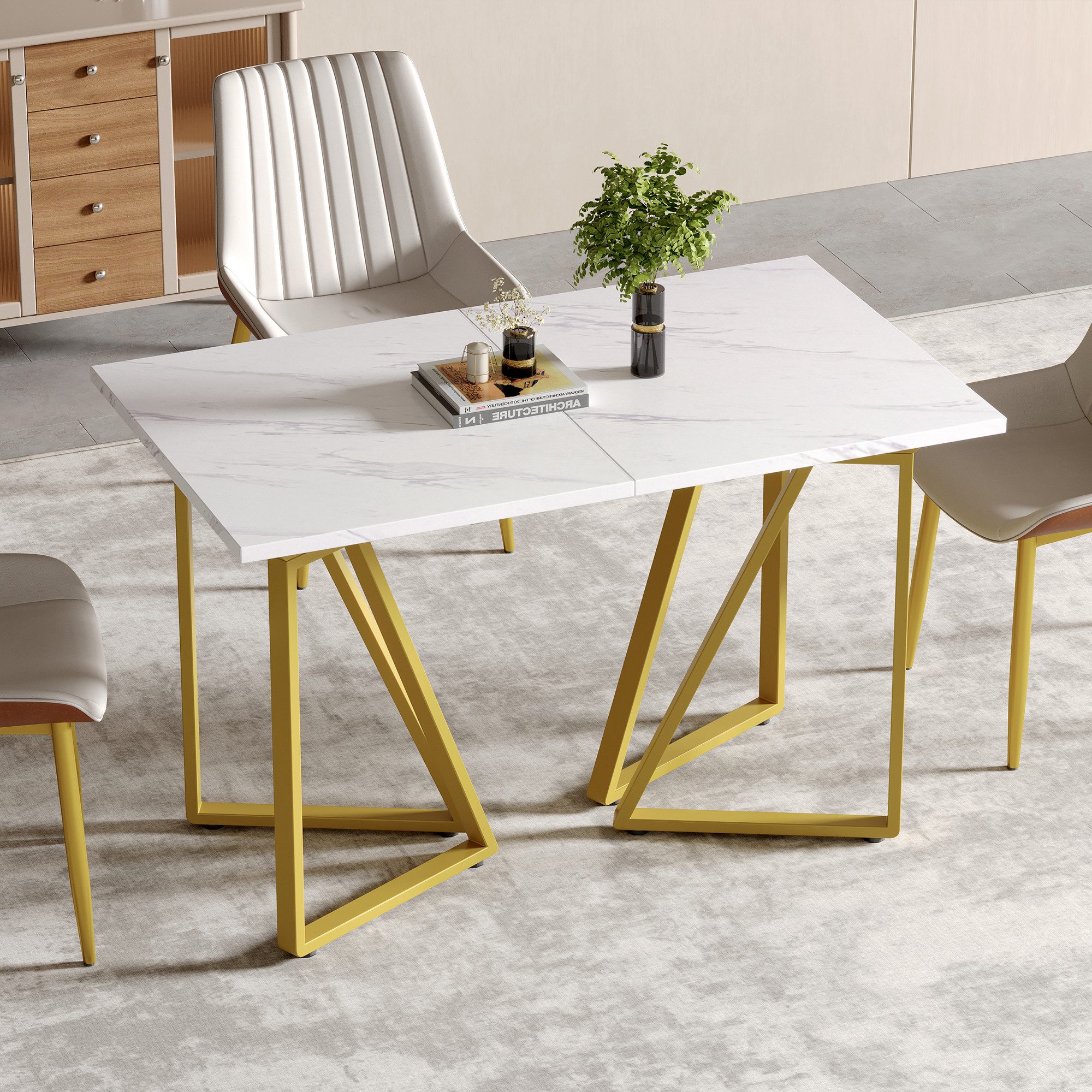 HAUSS SPOLE Esstisch ausziehbar 160cm Küchentisch günstig online kaufen