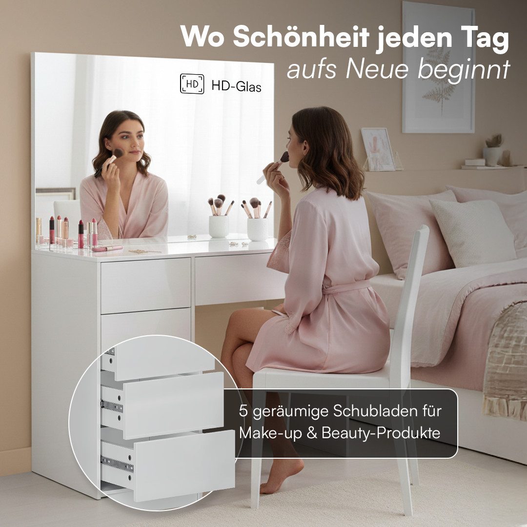 Bellamio Schreibtisch Livny mit 5 Schubladen günstig online kaufen