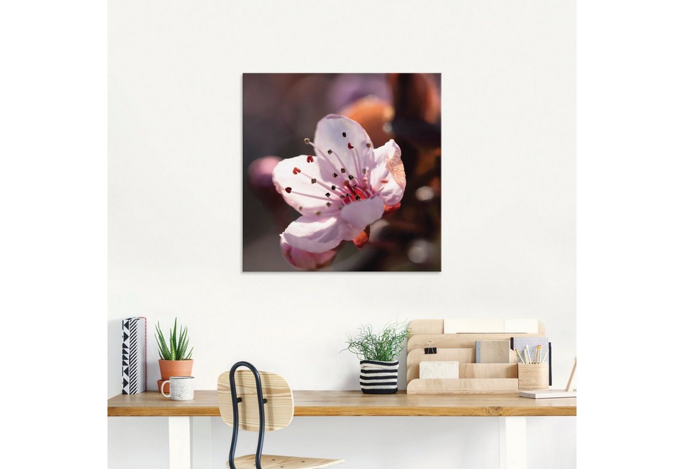 Artland Glasbild »Kirschblüte I«, Blumen (1 Stück)-HomeTrends