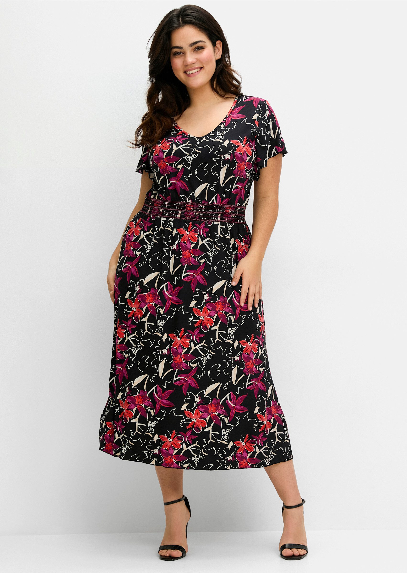 Sheego Jerseykleid Jerseykleid Kurzarm günstig online kaufen