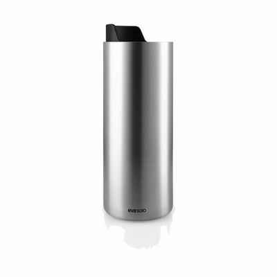 Eva Solo Thermobecher Urban To Go Cup Recycled Black, 350 ml, Edelstahl, Kunststoff