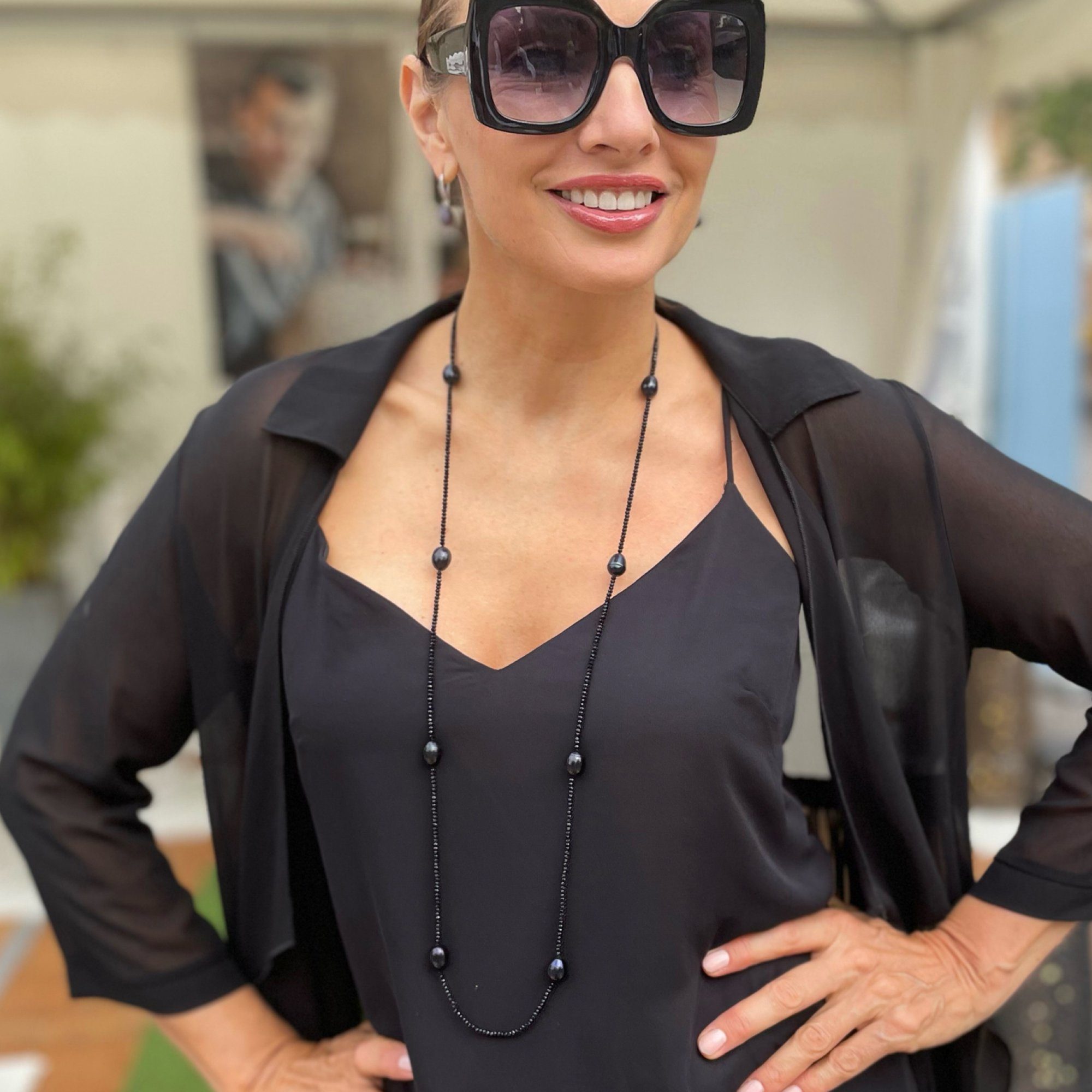 Celia von Barchewitz Perlenkette lang "KRISTALLKLAR" günstig online kaufen