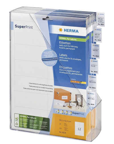 HERMA Handgelenkstütze Herma 8621 SuperPrint-Ordneretikett - A4, weiß, 192x61 mm, permanent