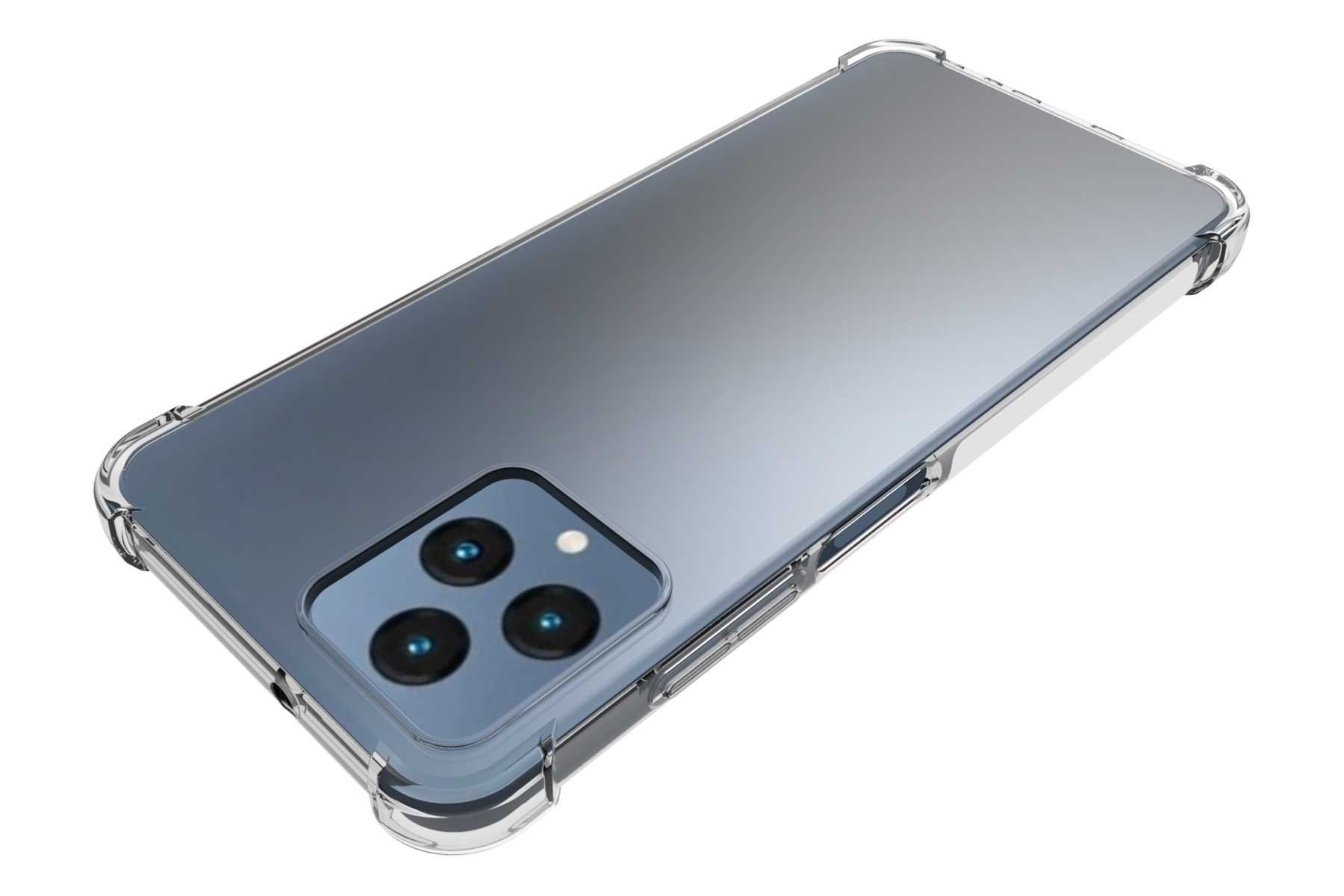 mtb more energy Smartphone-Hülle Clear Armor Case für Telekom T Phone (T-Mobile Revvl 6 5G), Transparente TPU Schutzhülle Case Backcover mit Anti-Shock Verstärkung