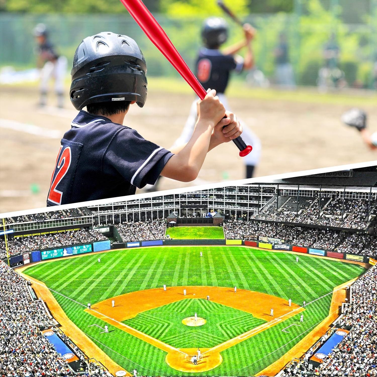 Youyijia Baseballschläger 82cm Baseballschläger Stahl Baseballschläger Baseball