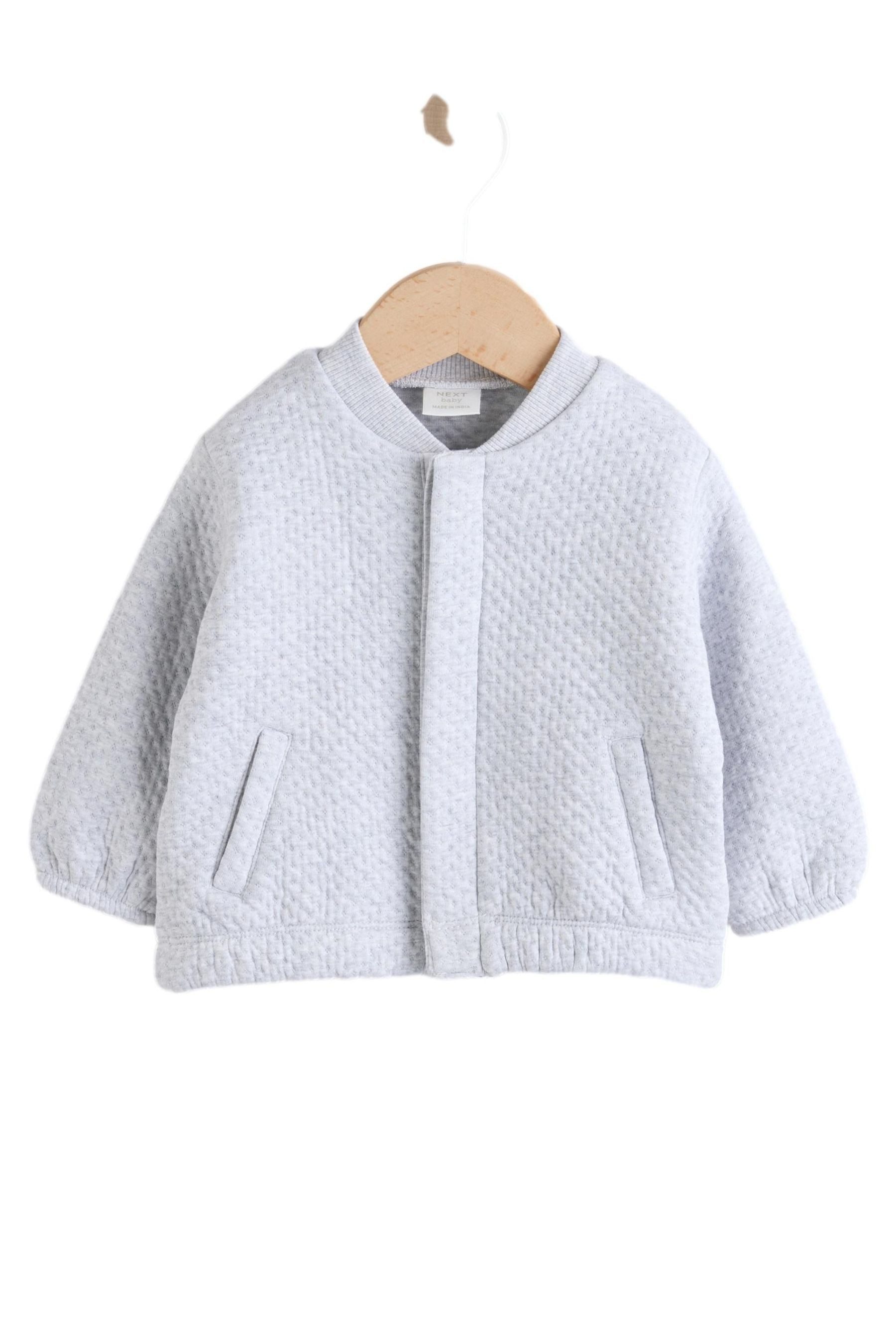 Next Sweatjacke Strukturierte Baby Bomberjacke (1-tlg)