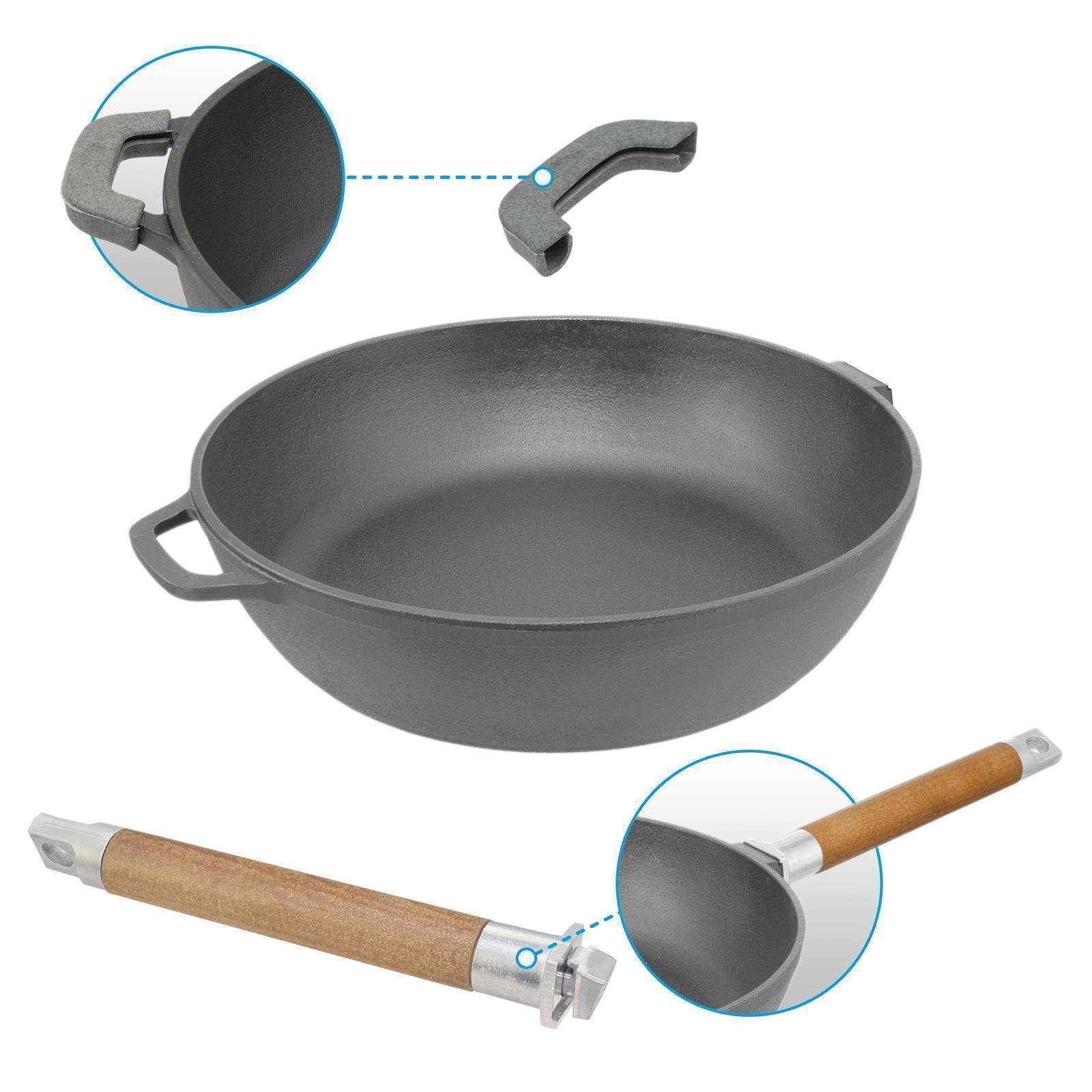 BIOL Bratpfanne »Gusseisenpfanne 26 cm Gußeisenpfanne tief Pfanne