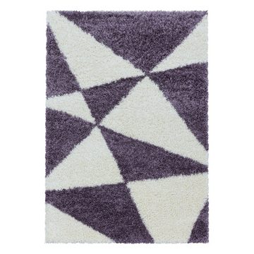 Hochflor-Teppich Langflorteppich Hochflorteppich Shaggy gemustert Wohnzimmer, Miovani, Höhe: 30 mm