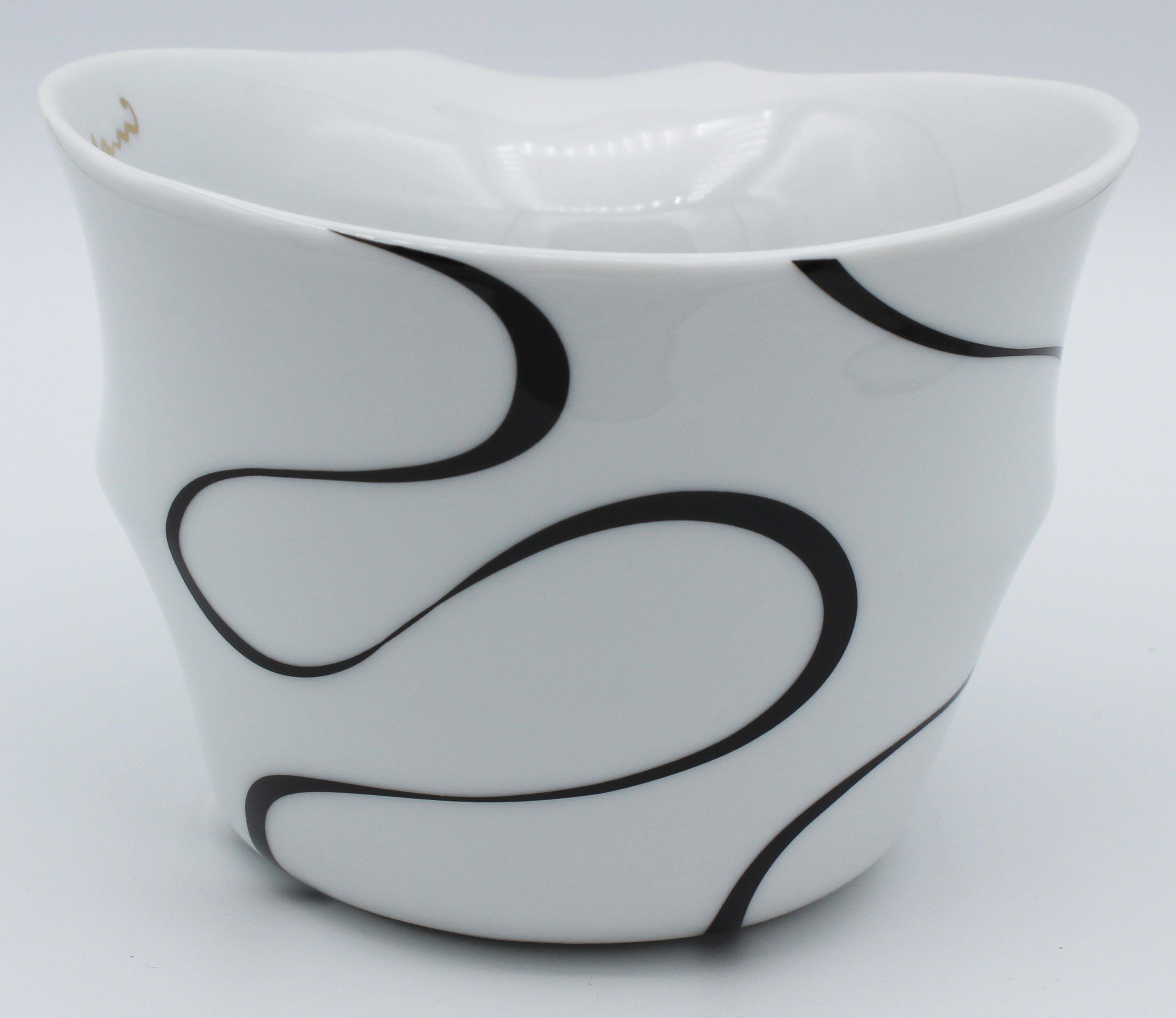 Colani Tasse Jumbotasse große XXL Tasse Becher Kaffeetasse Porzellan Loop 450ml, 1-tlg., Porzellan, im Geschenkkarton, Colani Schriftzug