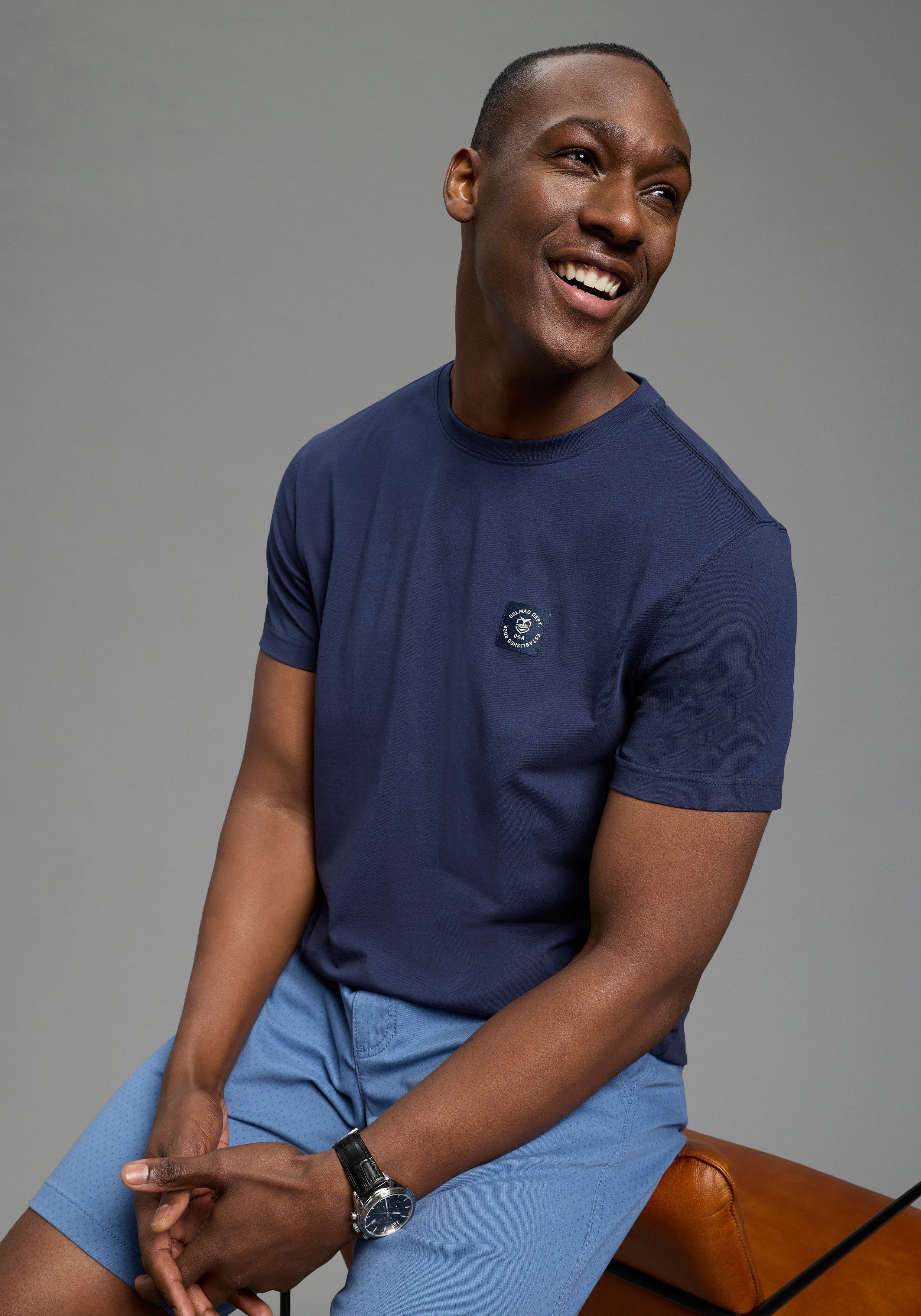 DELMAO Rundhalsshirt Neue Kollektion! casual Stil, Kurzarm, normale Passfor günstig online kaufen