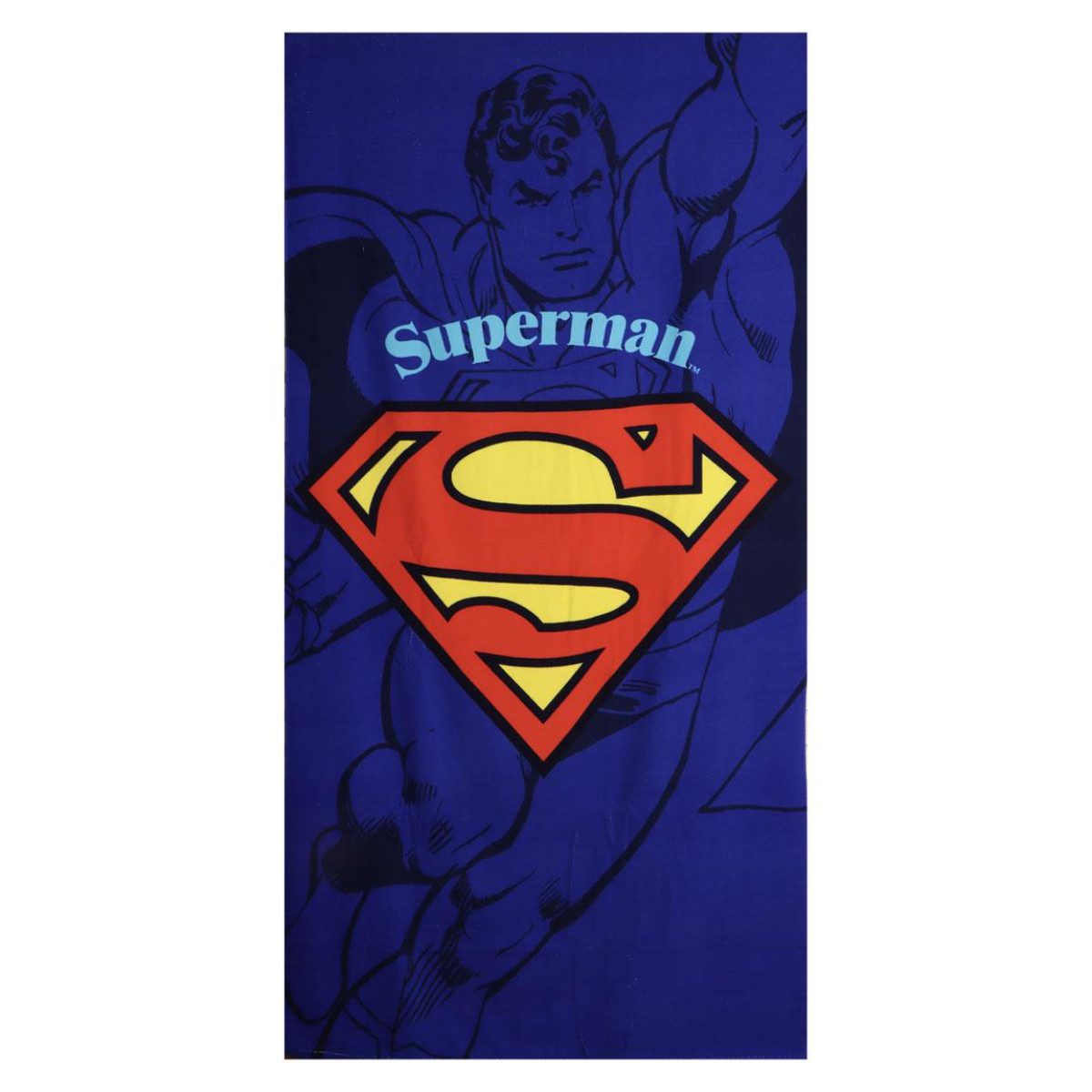 Superman Strandtuch Polyester Badetuch 90 × 180 cm 250 gsm pflegeleicht