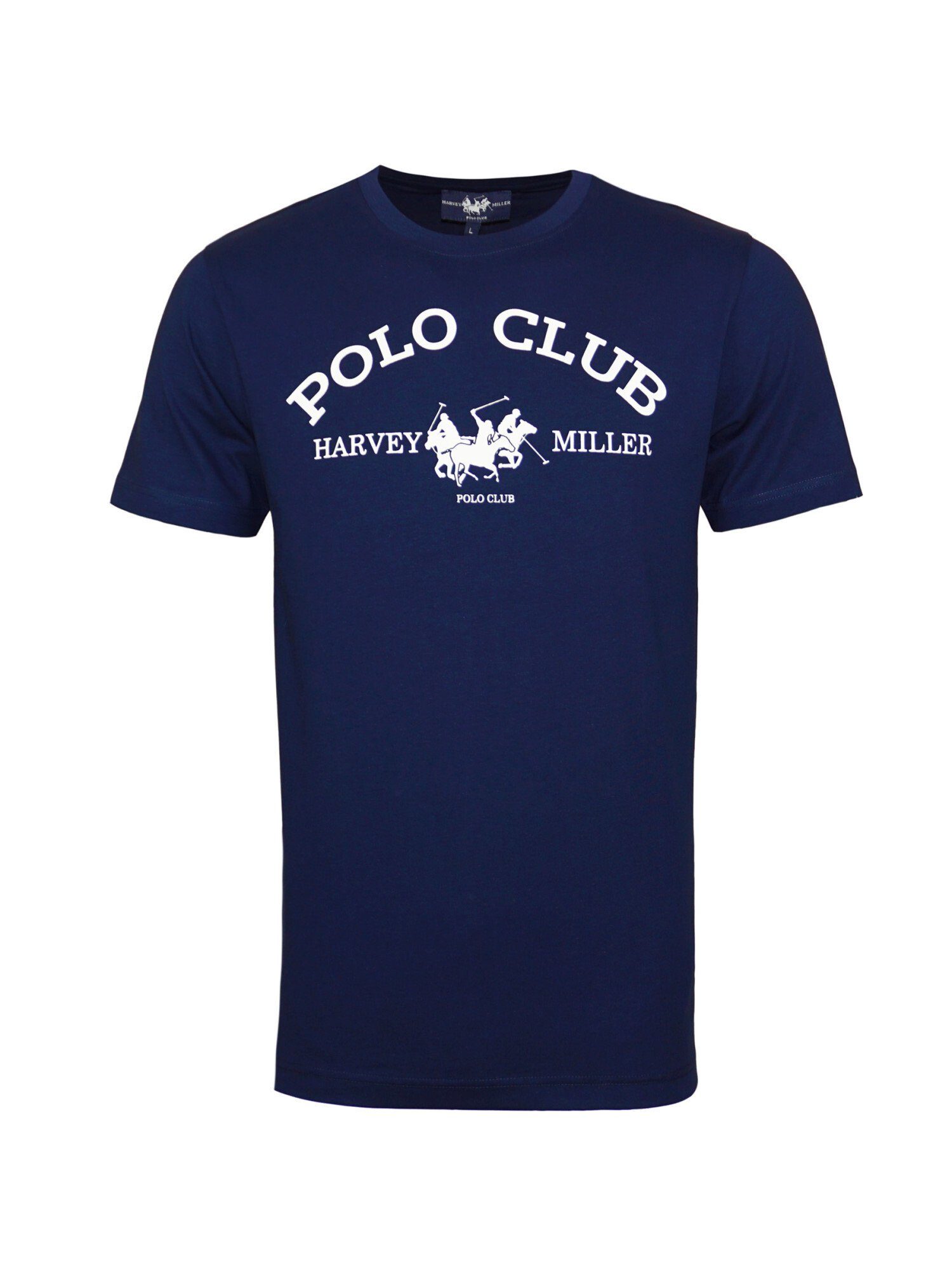 Shortsleeve Harvey (1-tlg) Polo Rundhals Club Miller HRM T-Shirt T-Shirt rot