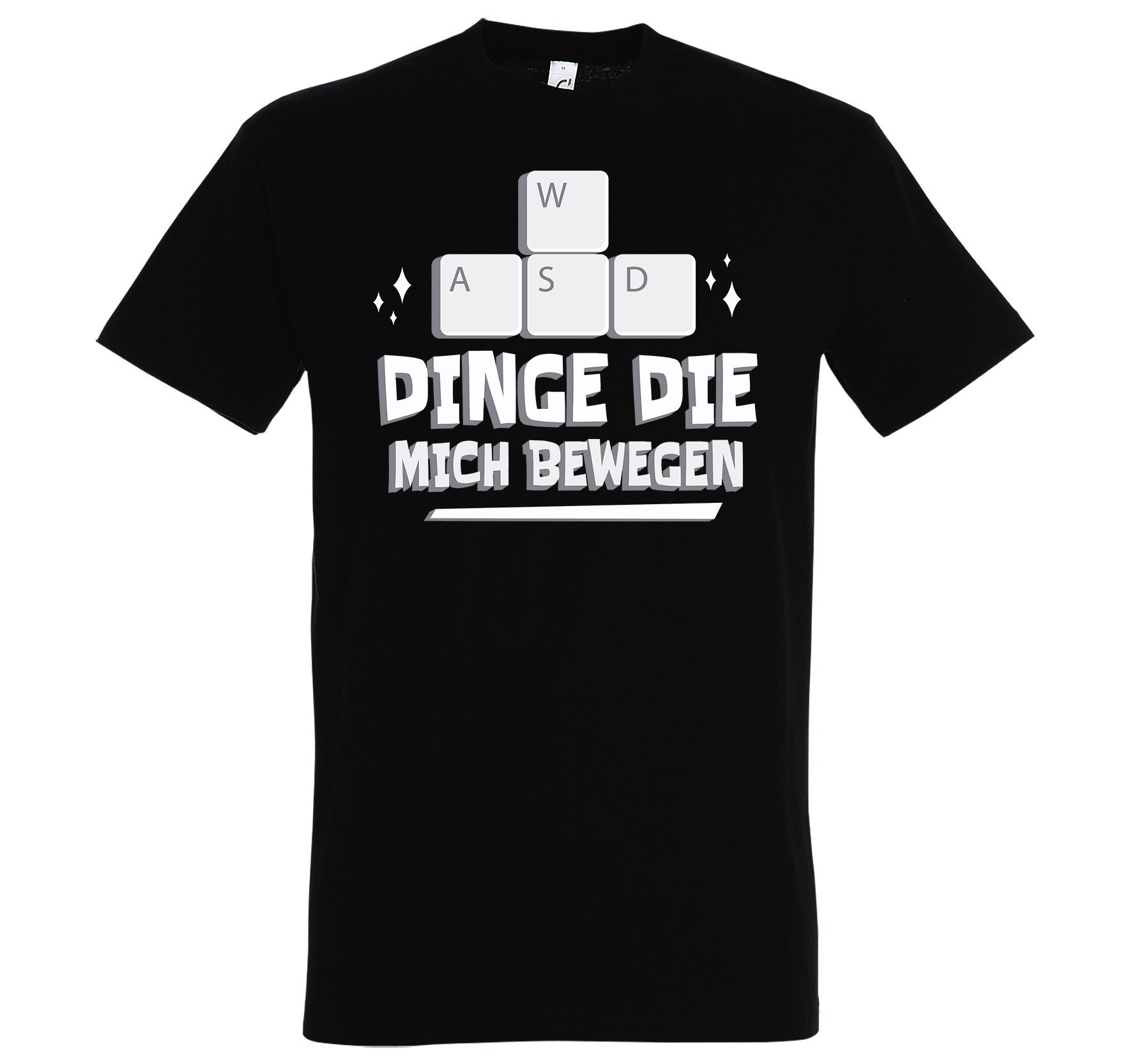Youth Designz T-Shirt Dinge Die Mich Bewegen Herren Shirt mit lustigem Gamer Frontprint Schwarz