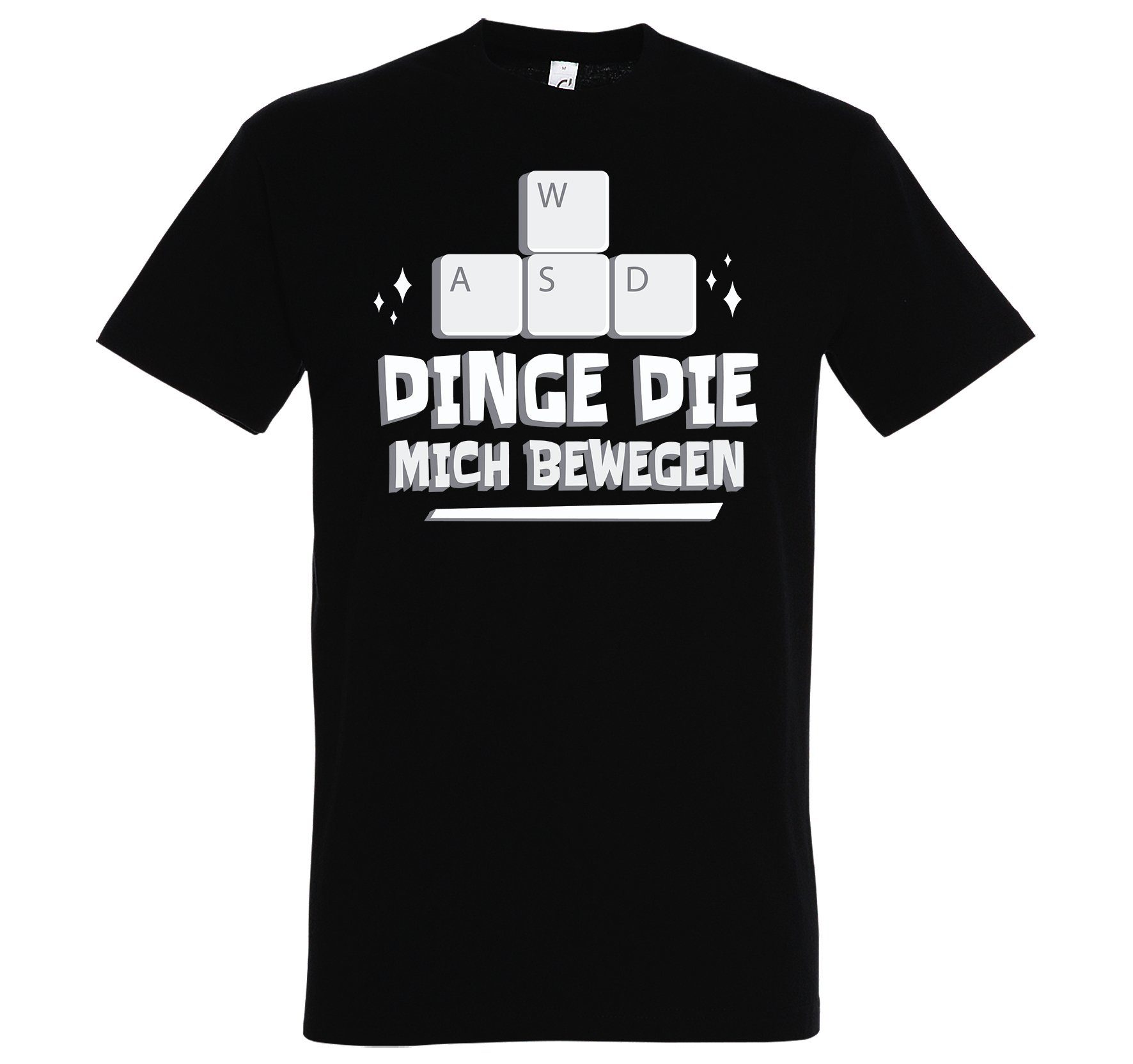 T-Shirt Frontprint Mich Shirt Gamer Designz Schwarz Herren mit lustigem Youth Dinge Die Bewegen