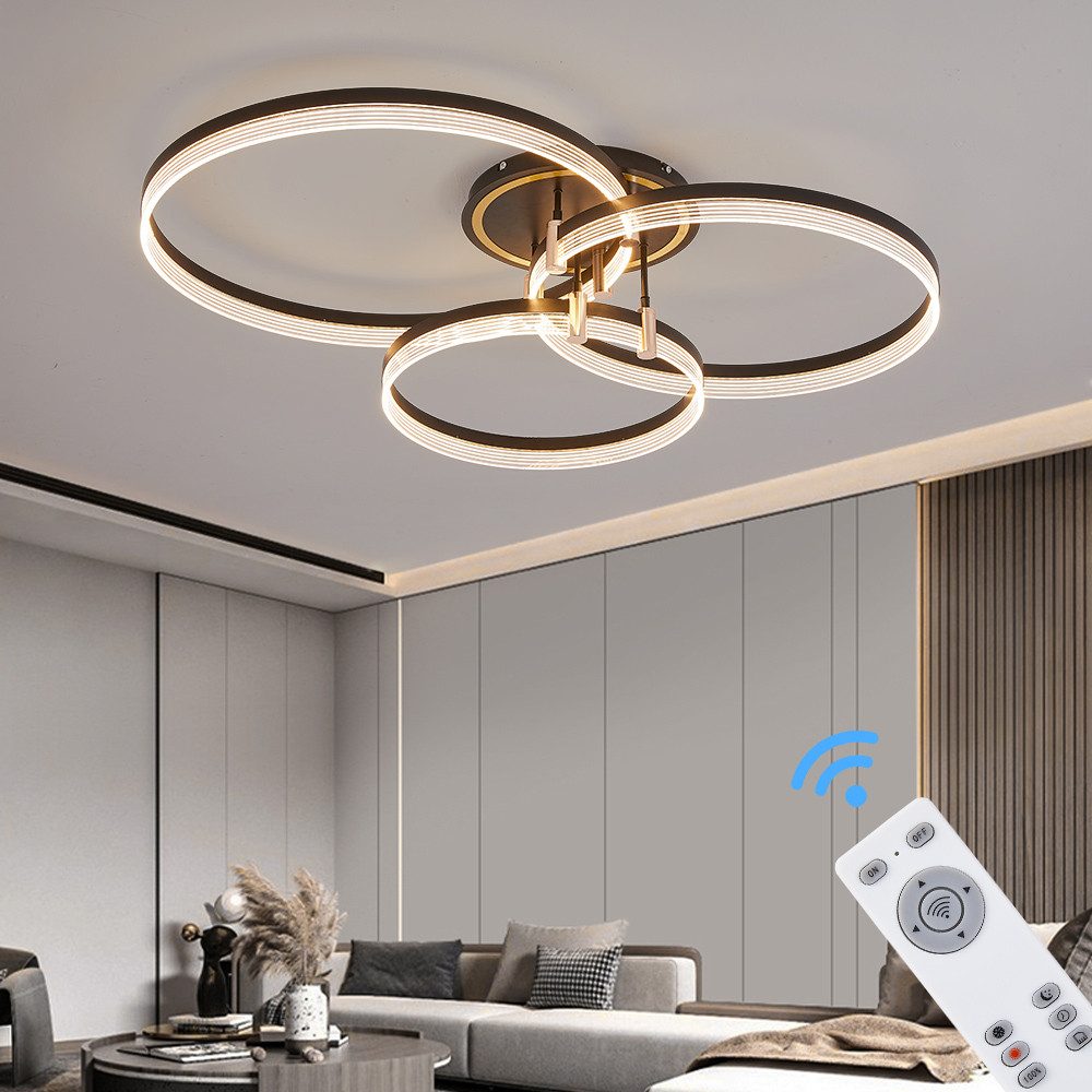 Eurotondisplay LED Deckenleuchte LED Deckenleuchte Fernbedienung/Handy-App günstig online kaufen