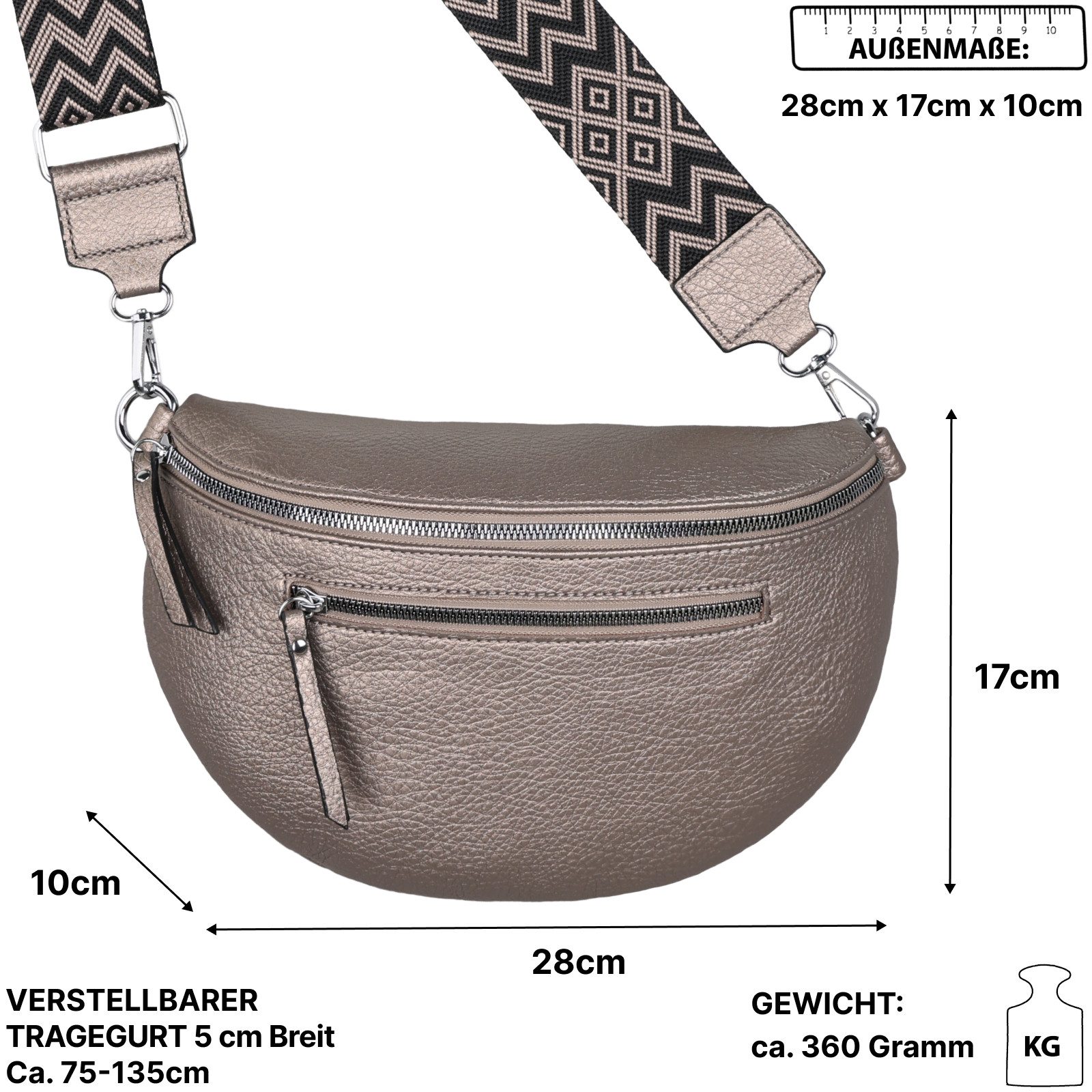 EAAKIE Gürteltasche Bauchtasche Umhängetasche Crossbody-Bag Kunstleder günstig online kaufen