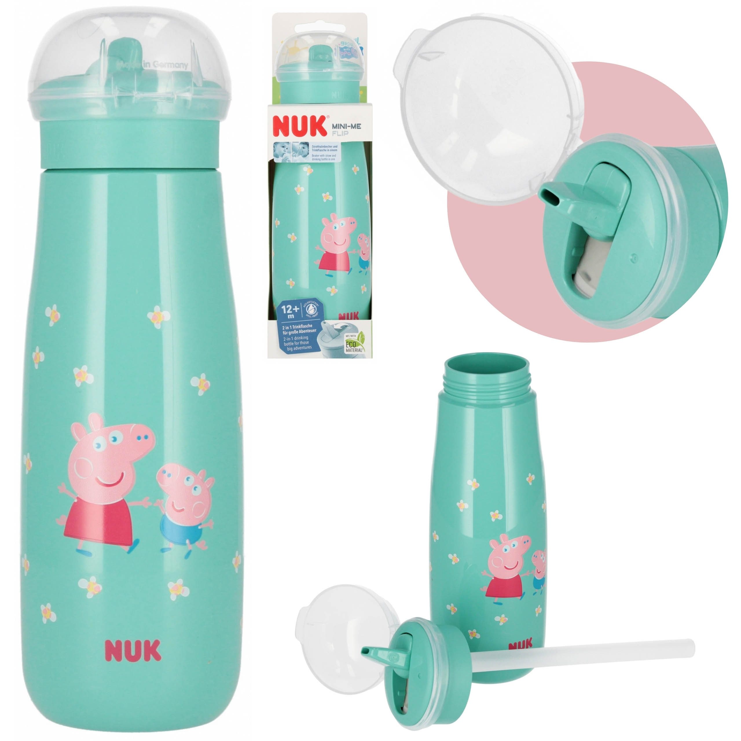 Peppa Pig Trinkflasche Peppa Pig Trinkflasche, auslaufsicher, 450 ml, ab 12 Monaten