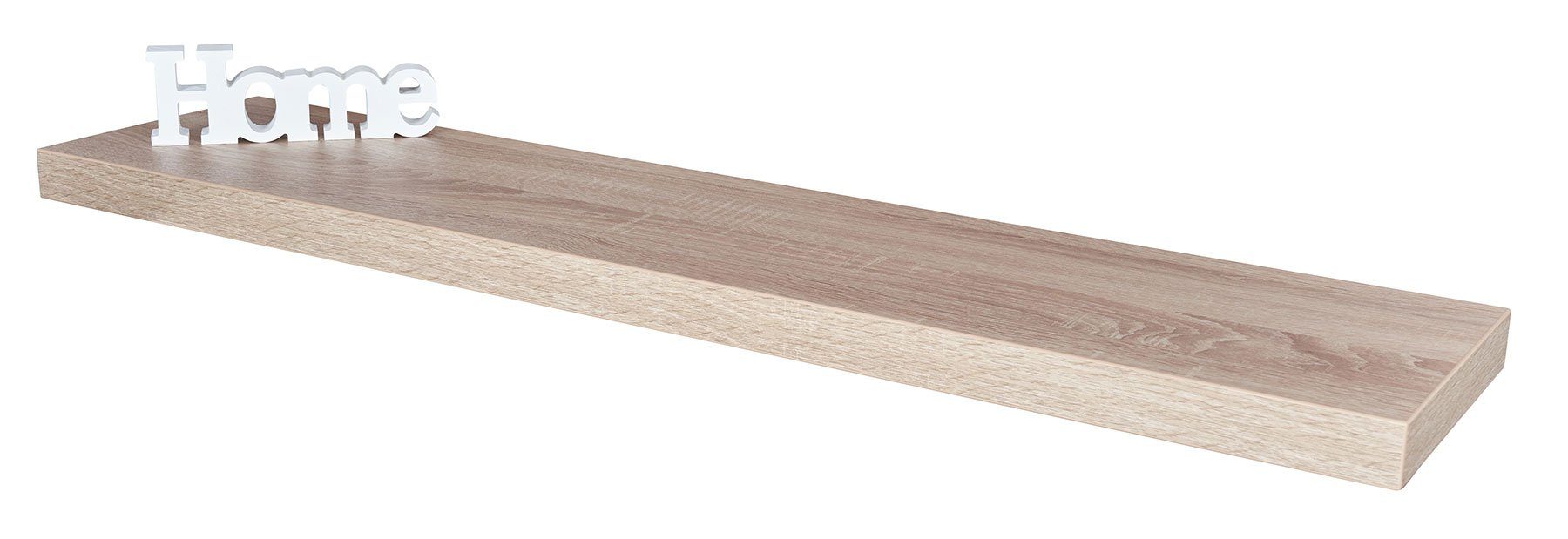 Levandeo® Wandregal, Wandboard Bobby 100cm Sonoma Eiche Wandregal Board Bor günstig online kaufen