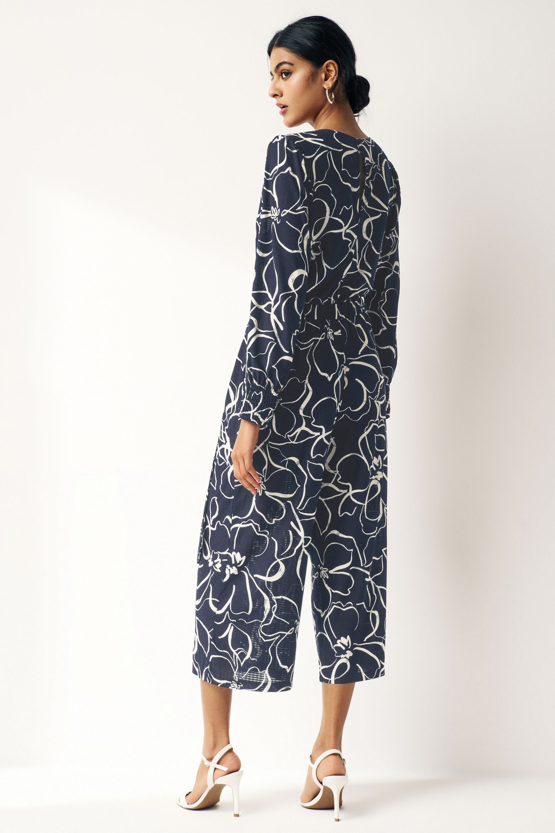 Next Jumpsuit Langärmeliger Overall mit Gürtel günstig online kaufen