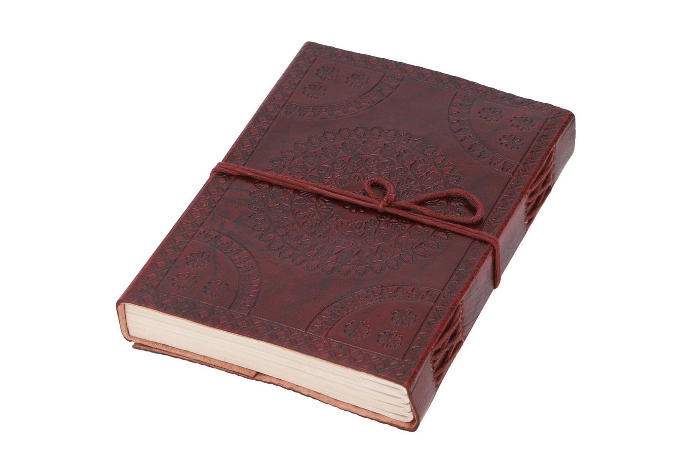 Thumbnail - Guru-Shop Tagebuch Lederbuch, verziertes Notizbuch, Tagebuch,..